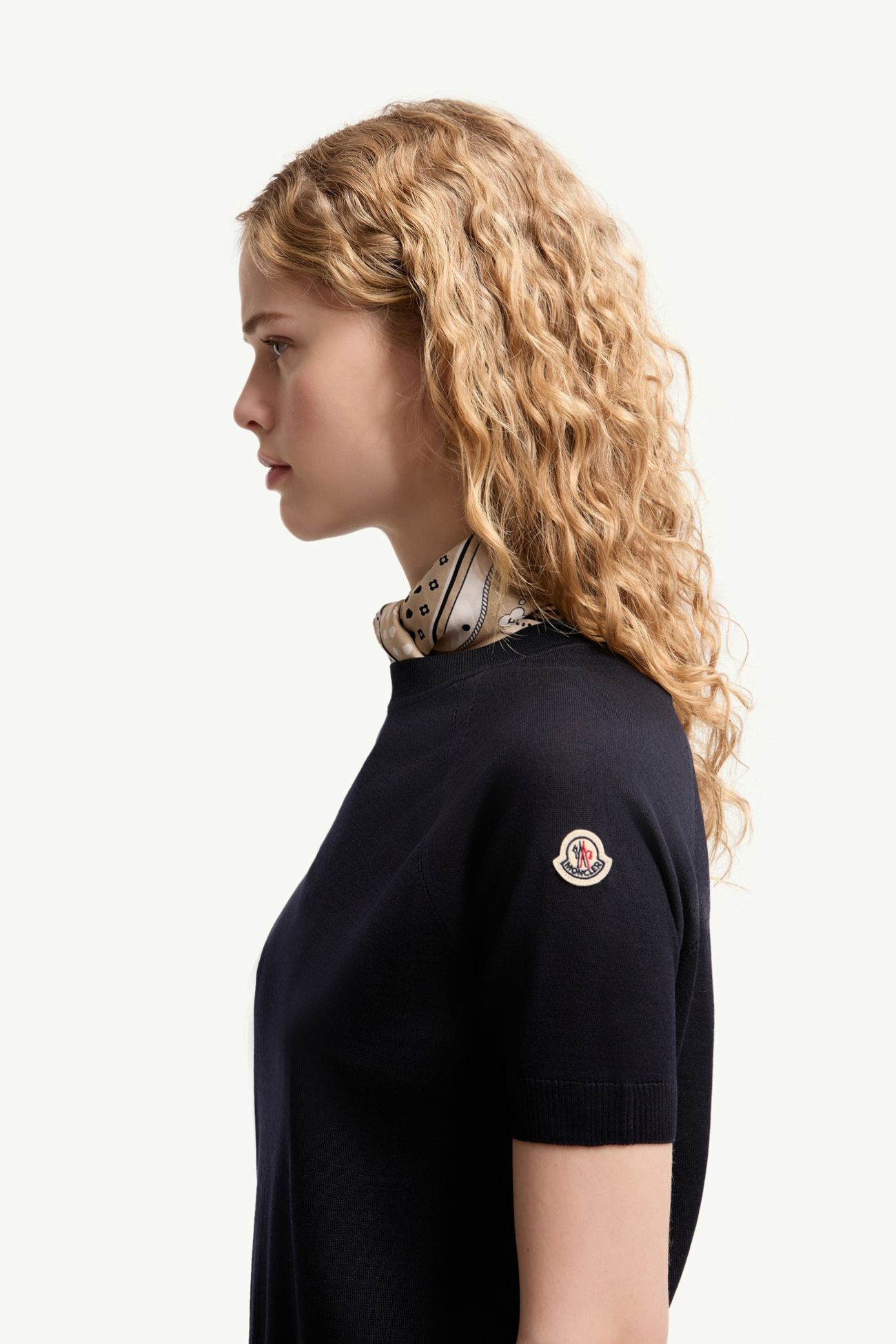 Jersey de lana de manga corta Mujer Azul oscuro Moncler 1