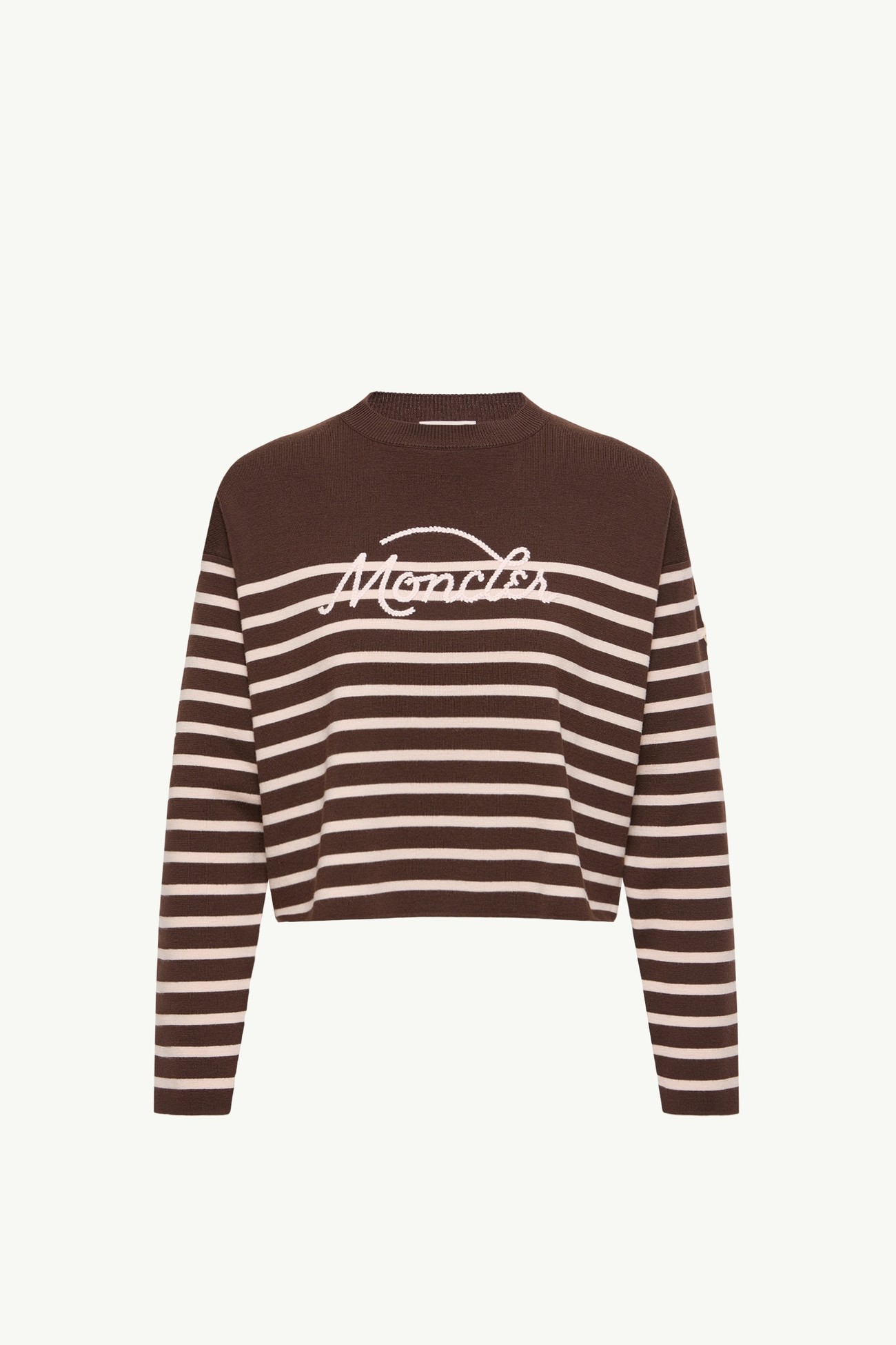 Striped Wool Jumper Women Brown Moncler 2