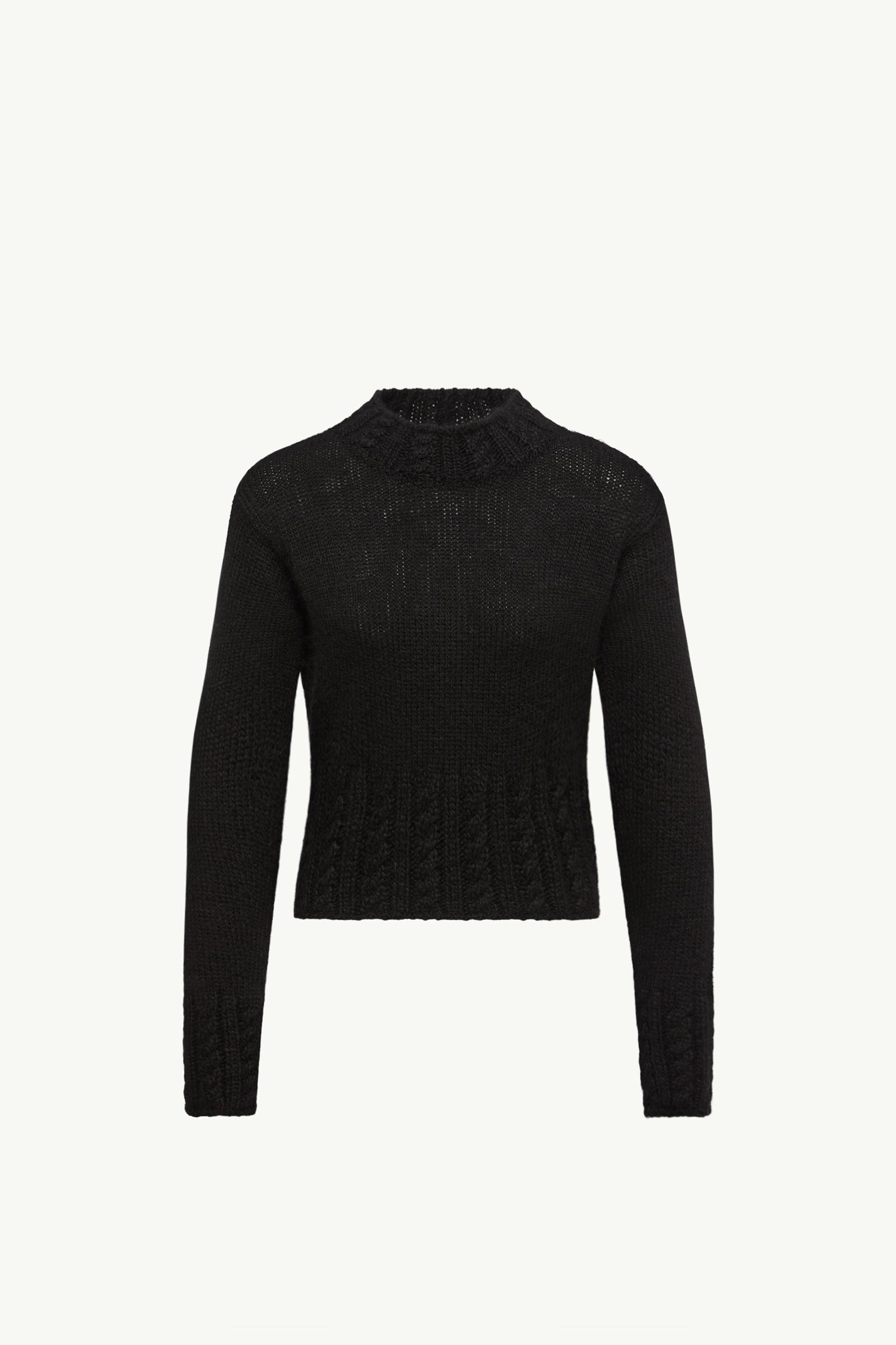 Pull à col roulé en alpaga mélangé Femmes Noir Moncler, 1 of 0