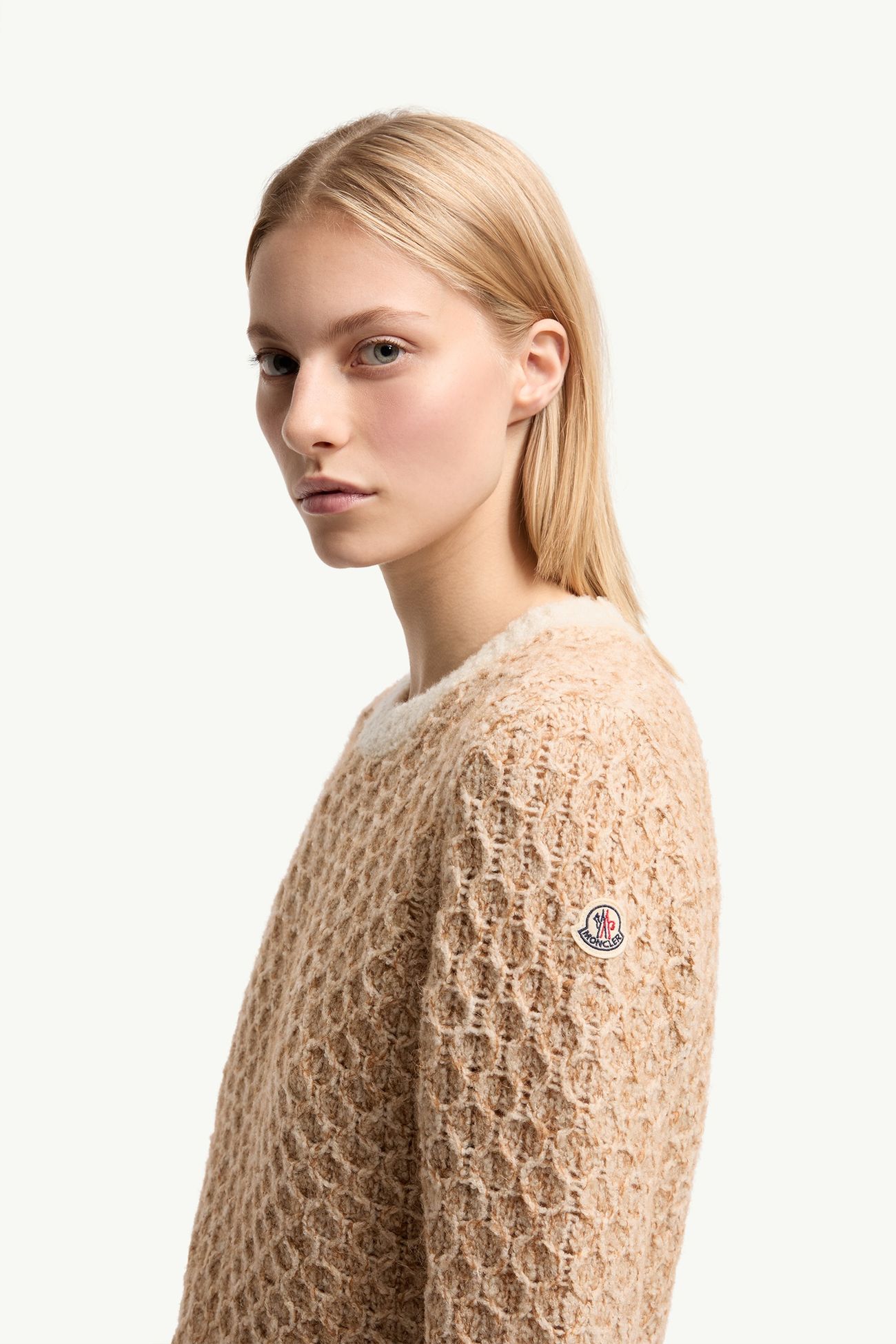 Pullover aus Wollmischung Damen Beige Moncler 1