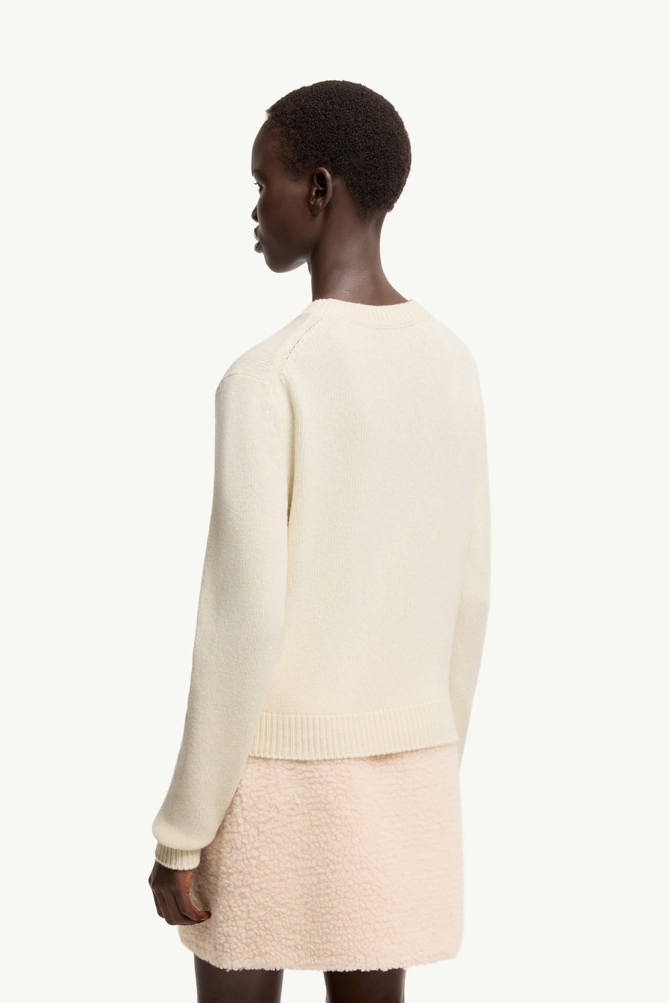 Maglione in misto lana e cashmere Donna Bianco Moncler 4