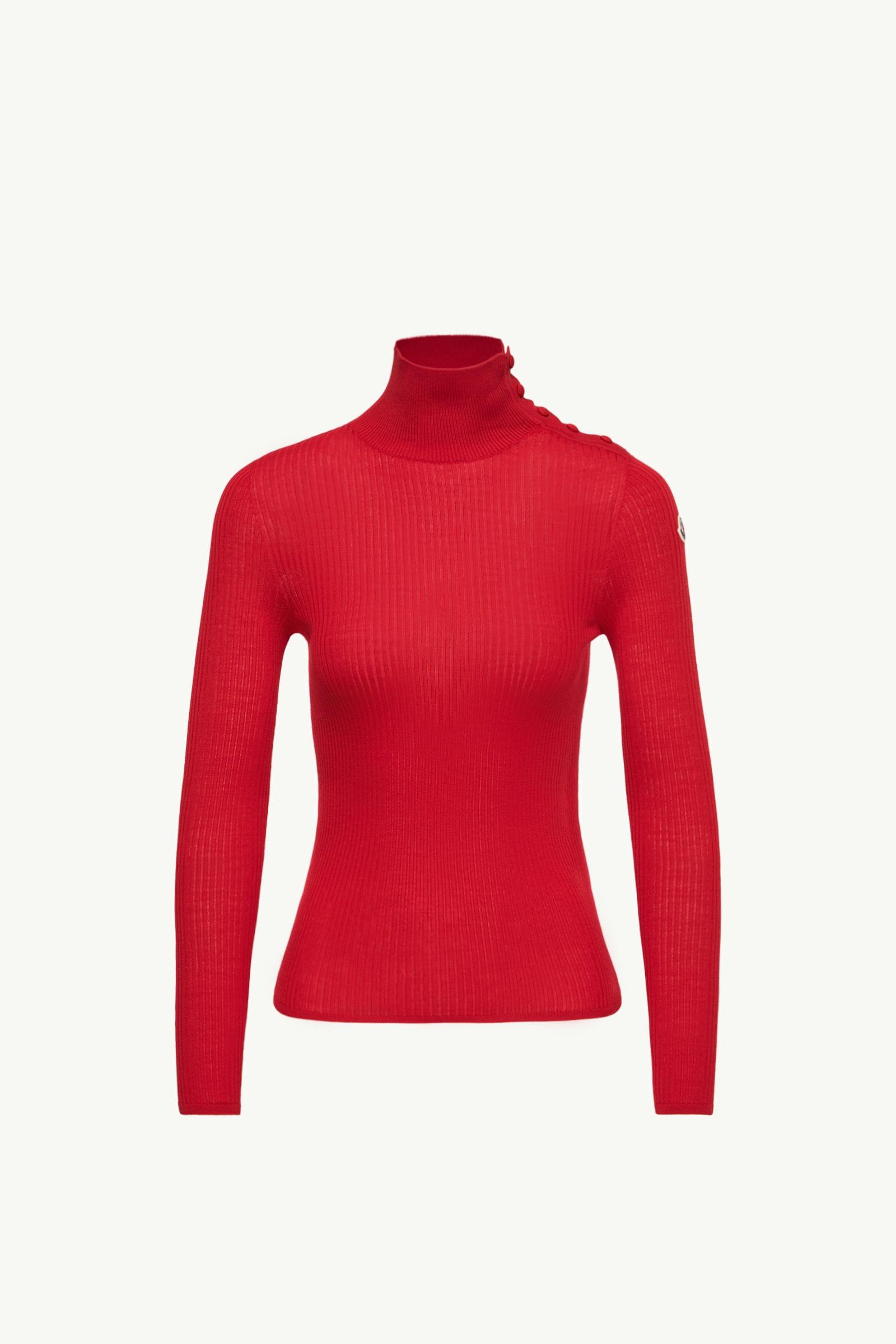 Textured Wool Jumper Women Red Moncler, 1 of 0