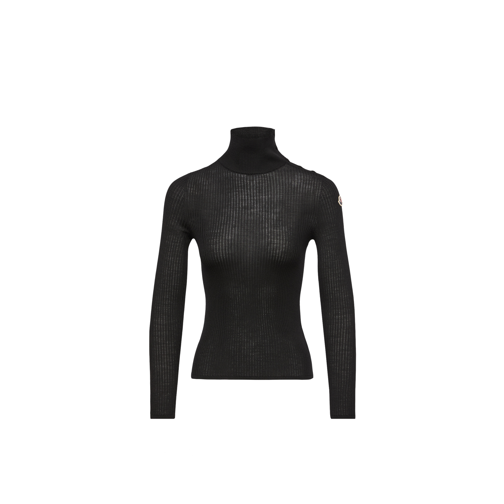 Moncler   Textured Wool Jumper for Women in Black, Size: M