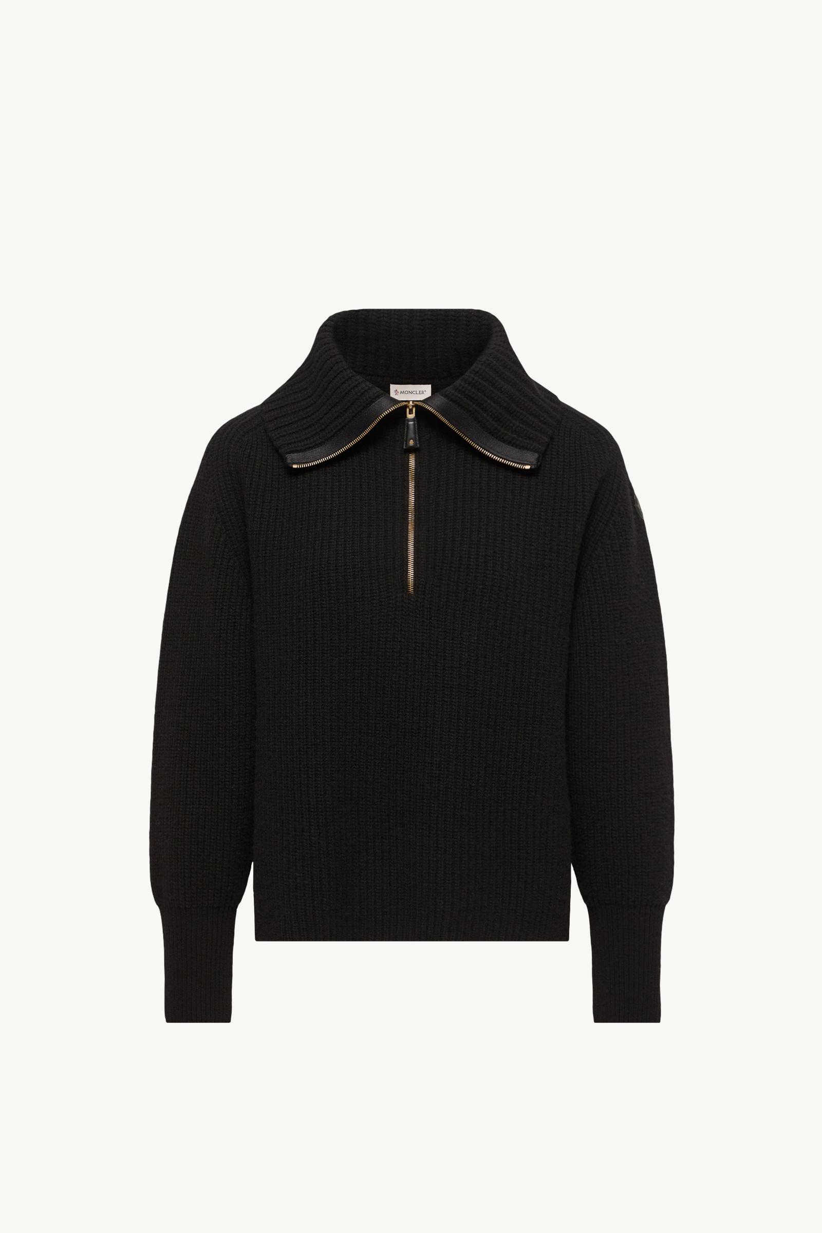 Wool & Cashmere Zip-Up Jumper Women Black Moncler, 1 of 0