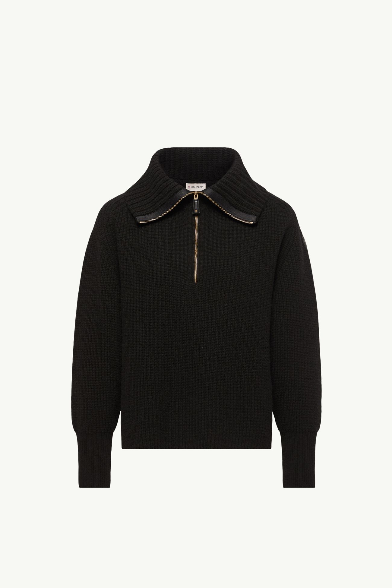 Wool & Cashmere Zip-Up Jumper Women Black Moncler 2