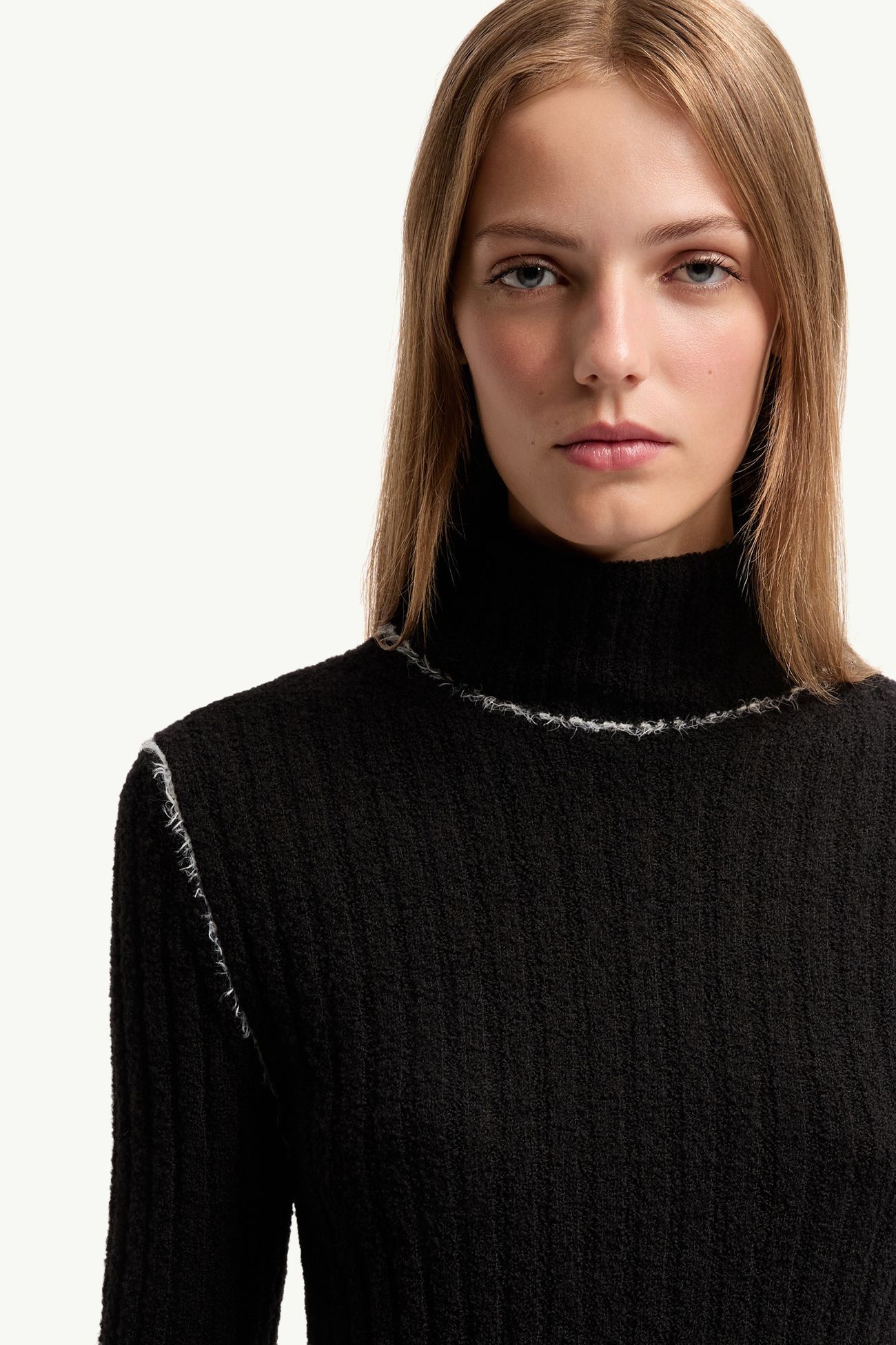 羊毛混紡樽領毛衣 女士 黑色 Moncler 5
