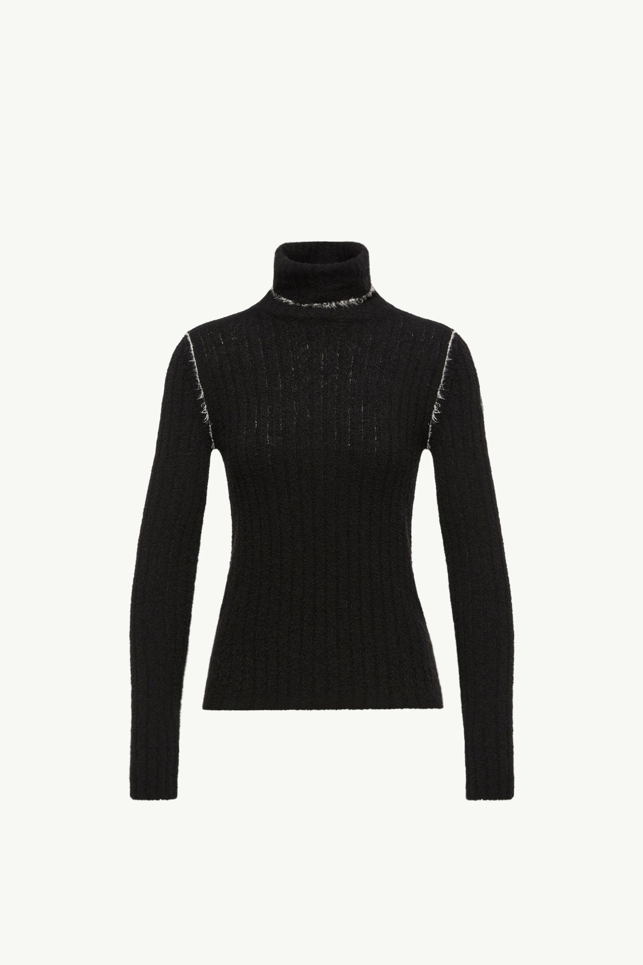 羊毛混紡樽領毛衣 女士 黑色 Moncler 2