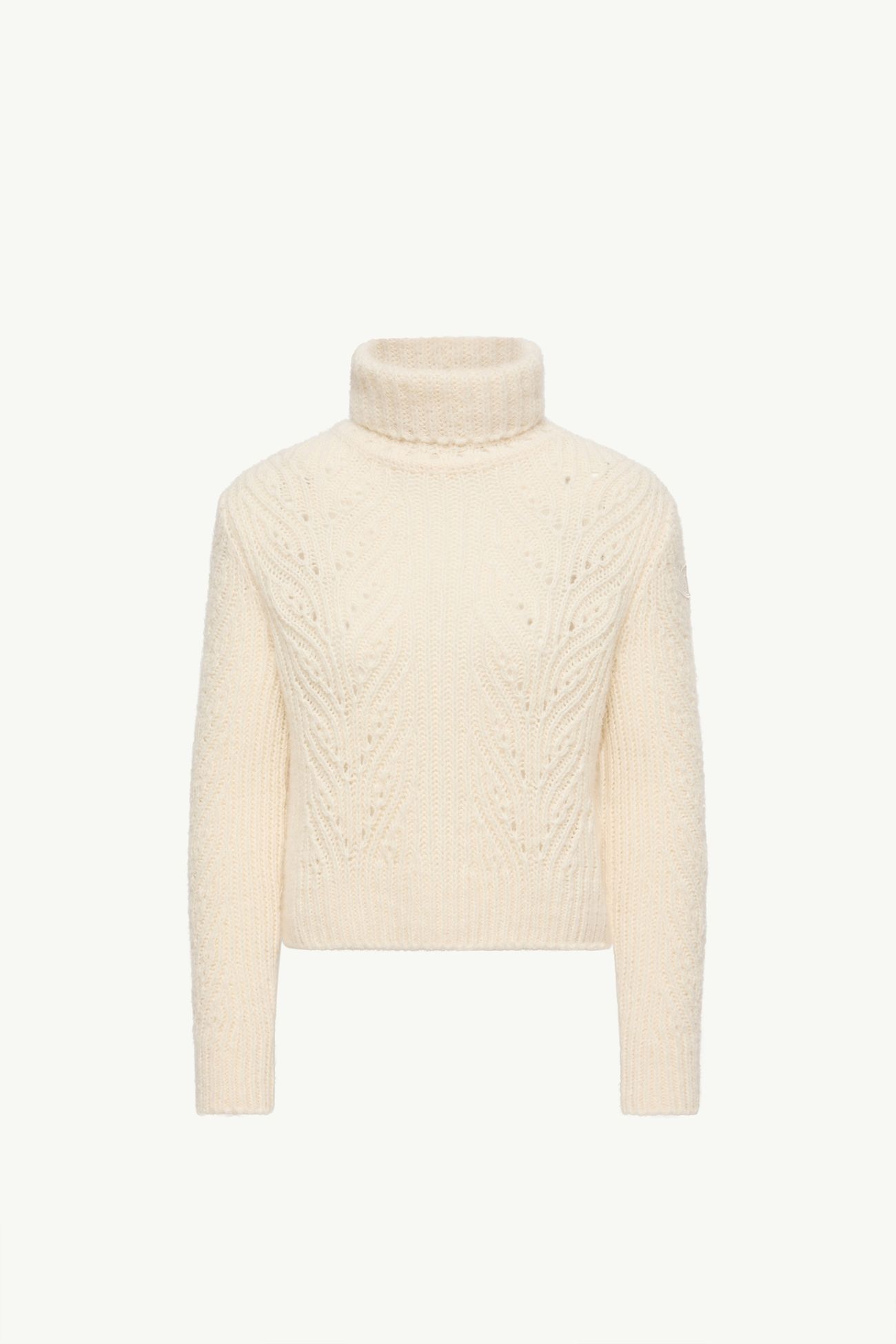 Pull à col roulé en alpaga mélangé Femmes Blanc Moncler 2