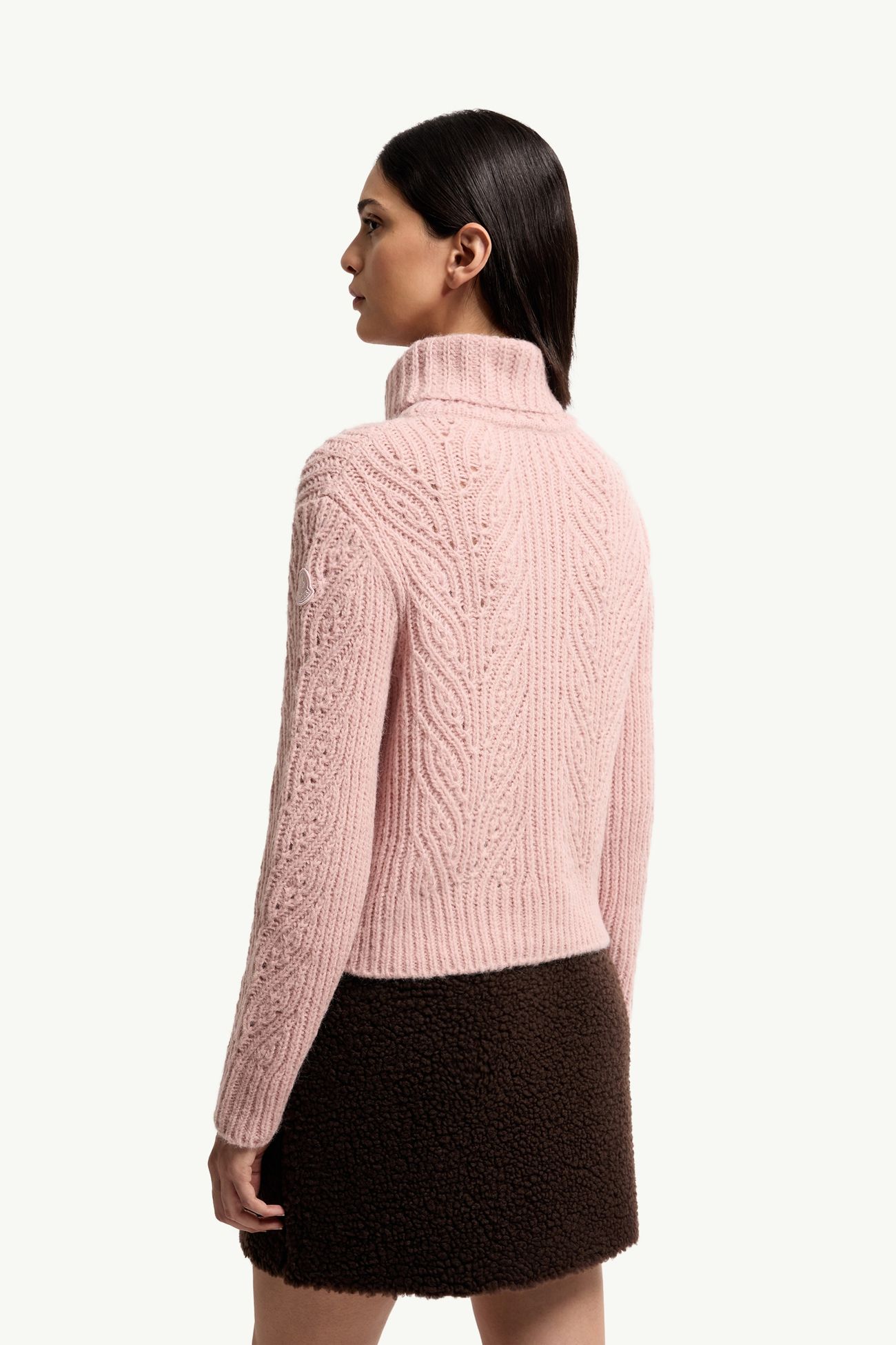 Alpaca Blend Turtleneck Jumper Women Pink Moncler 4