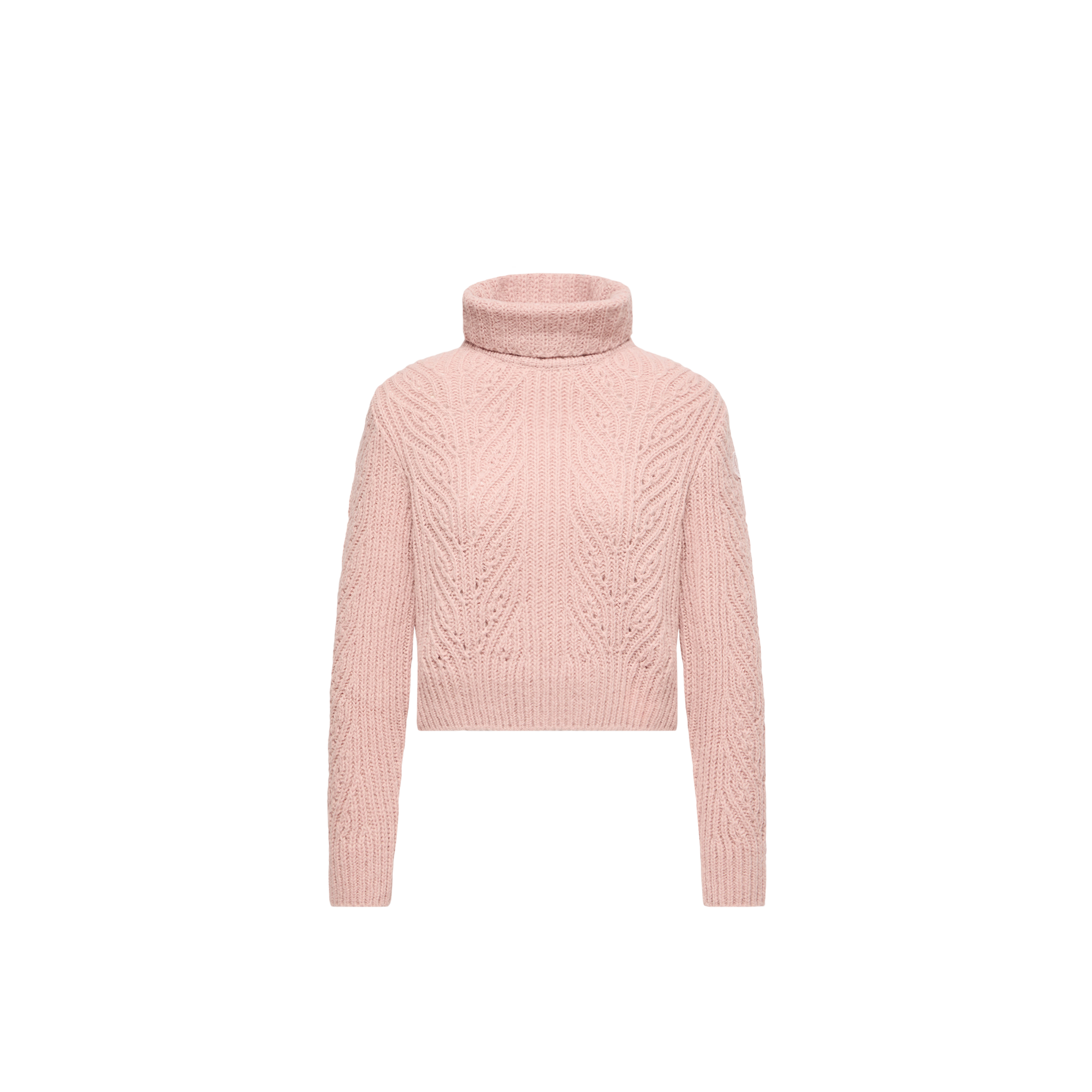 Moncler Women's Pink Wool, Alpaca, And Cashmere Turtleneck Sweater UK Size 10 - Mytheresa - Image 2