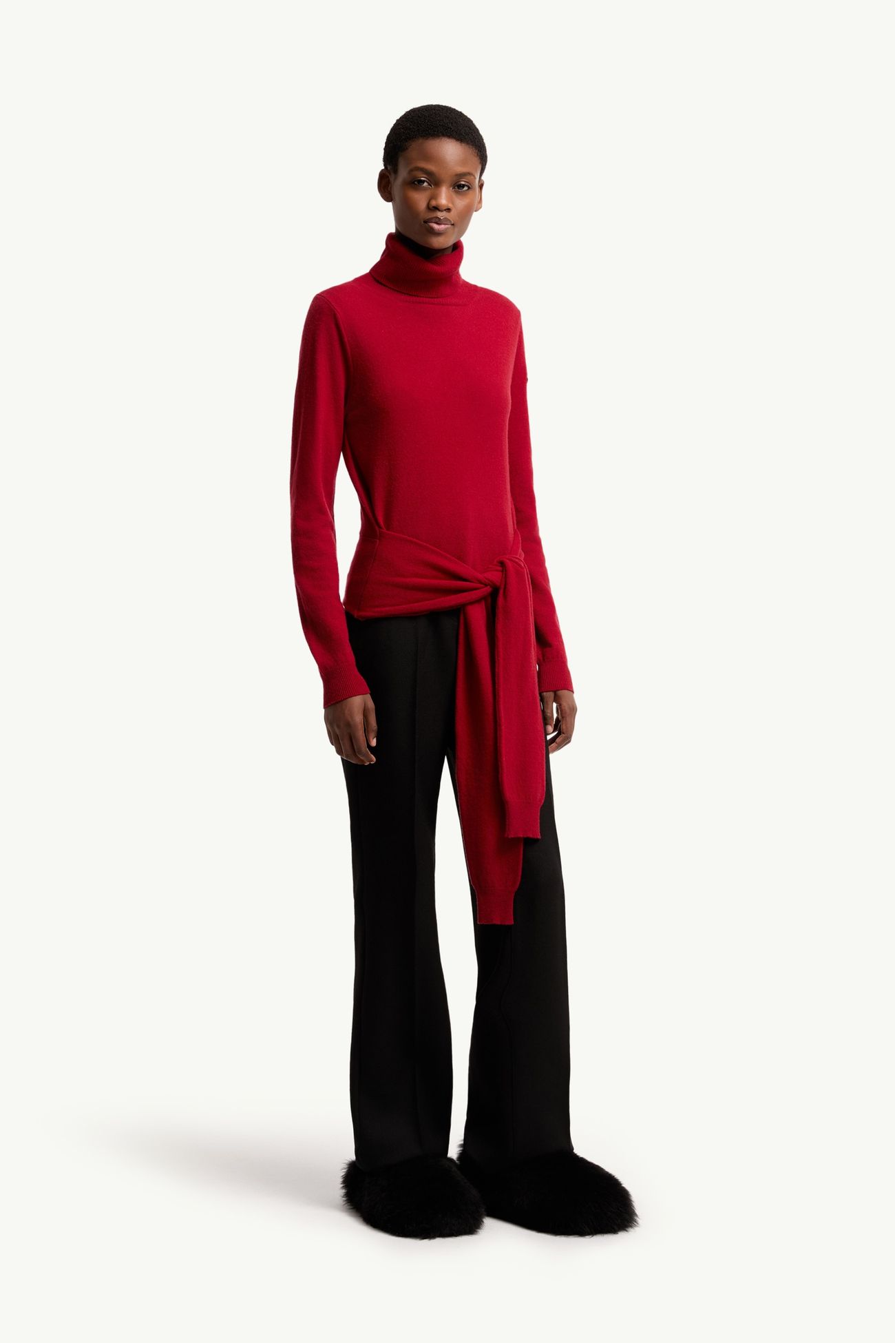 Pull col roulé en laine & cachemire Femmes Rouge Moncler 3
