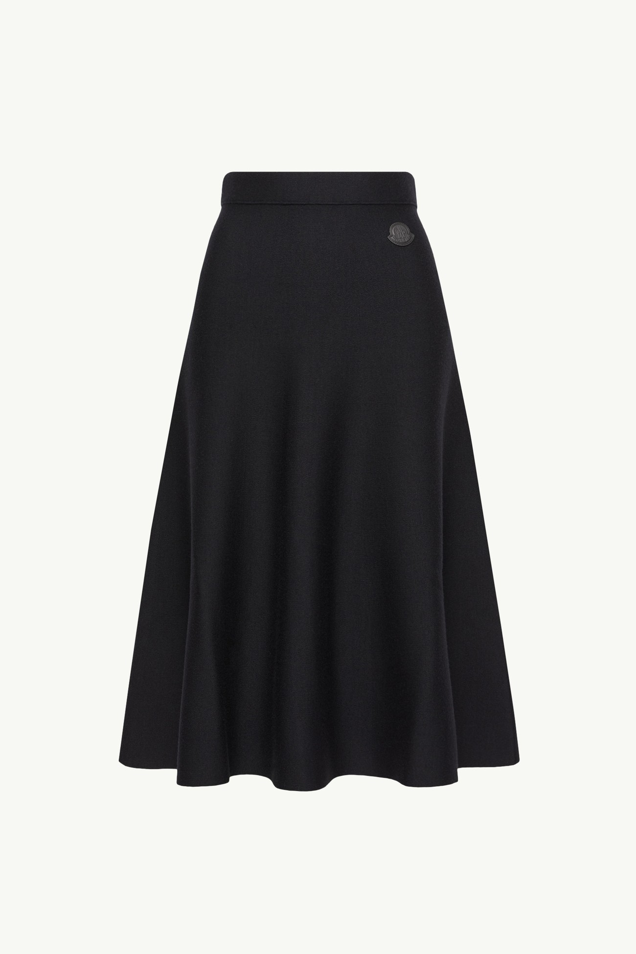 Pleated Wool Blend Midi Skirt Women Dark Blue Moncler 2