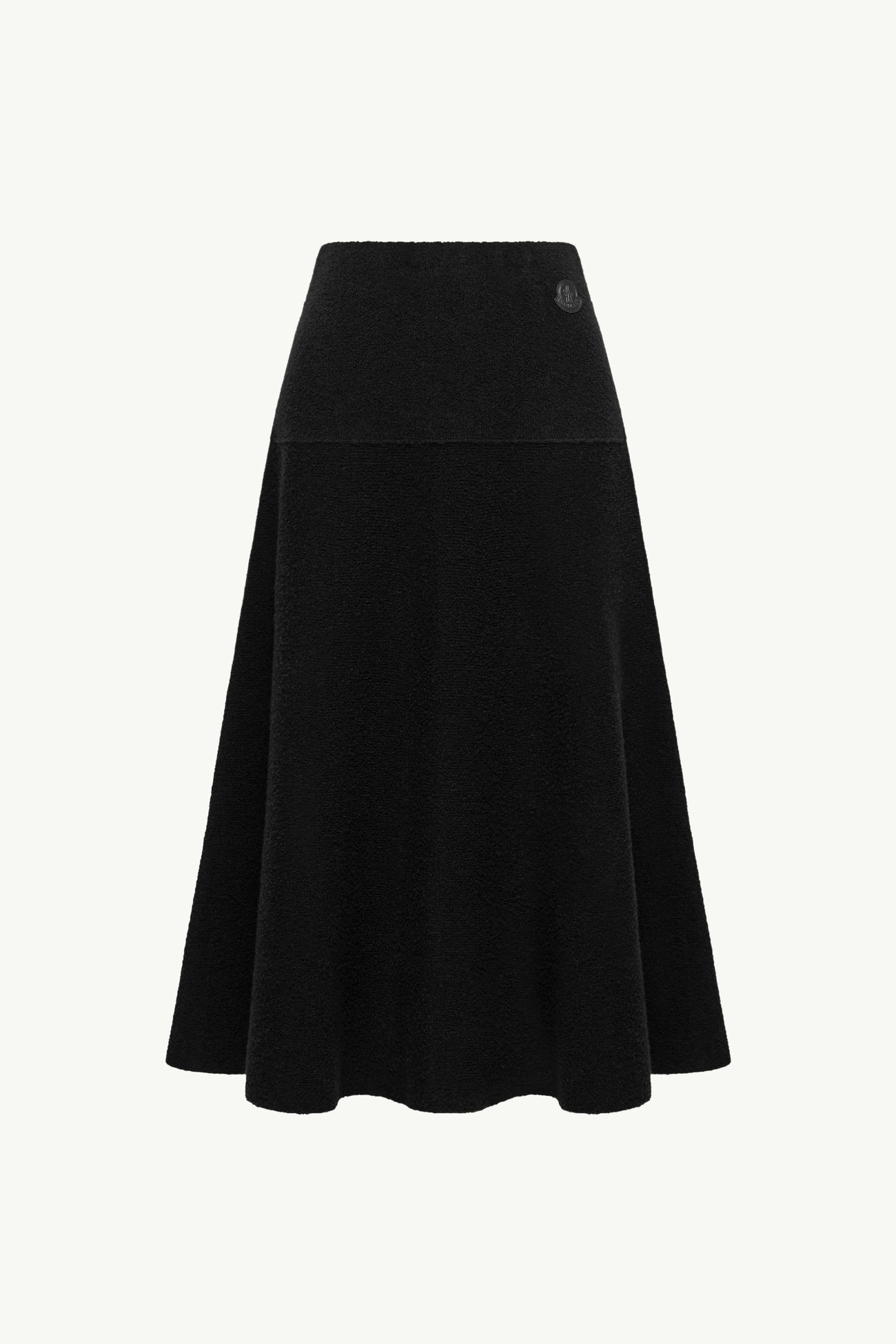 Bouclé Wool Blend Midi Skirt Women Black Moncler 2
