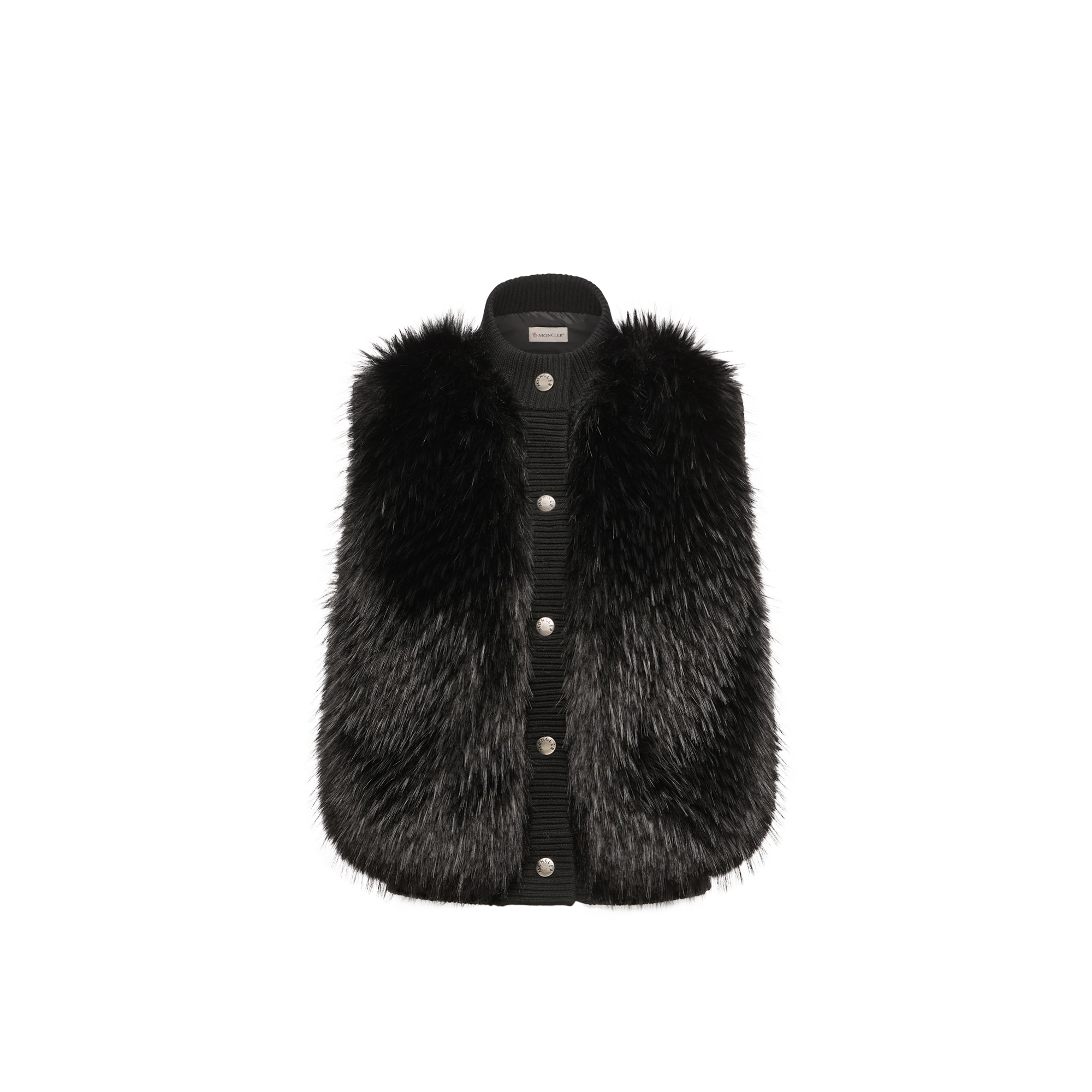 Moncler   Wool Down Gilet for Women in Black, Size: Xs - Image 1