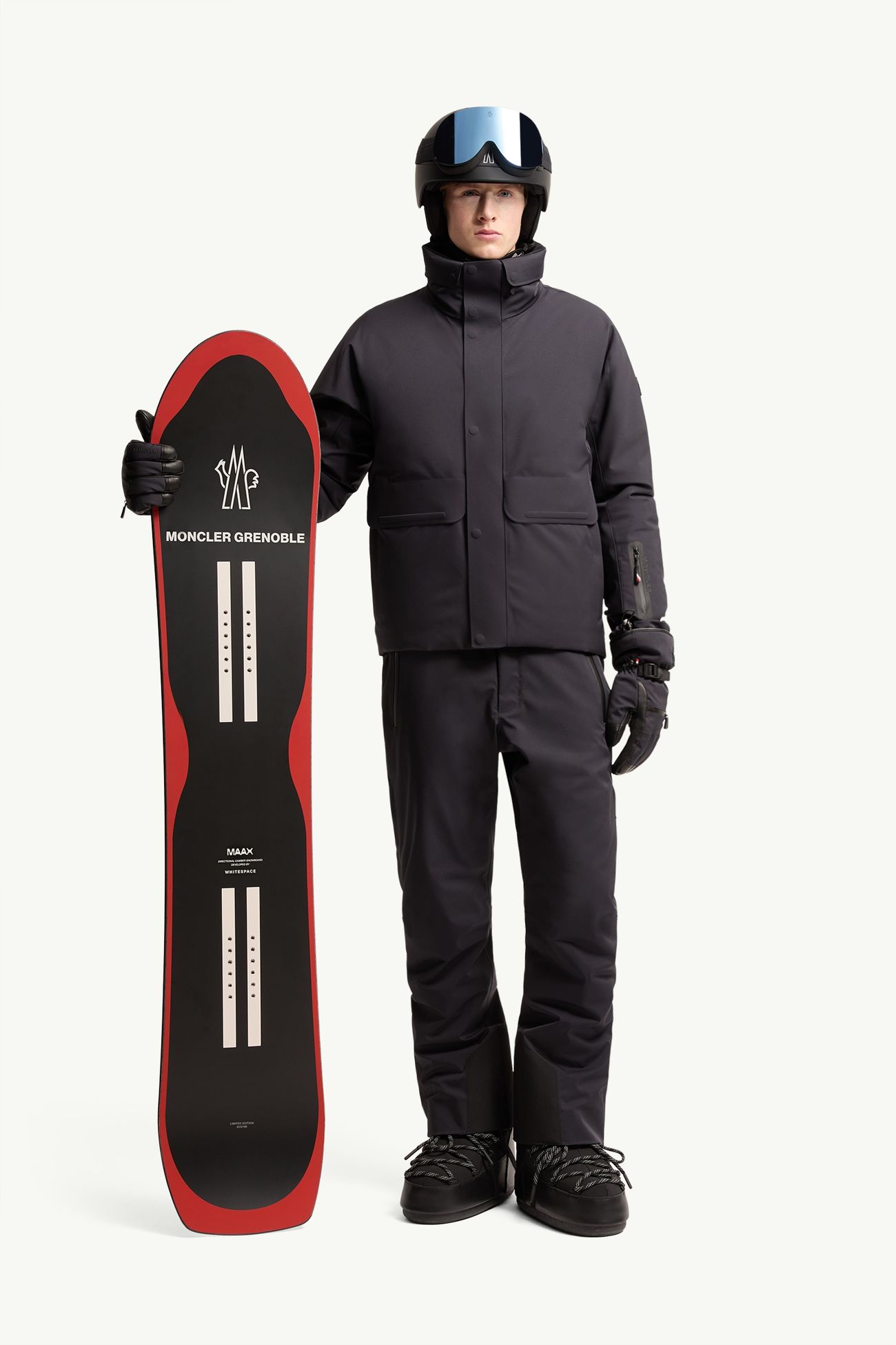 Moncler Grenoble x WHITESPACE Snowboard Genderneutral Rot Moncler 1
