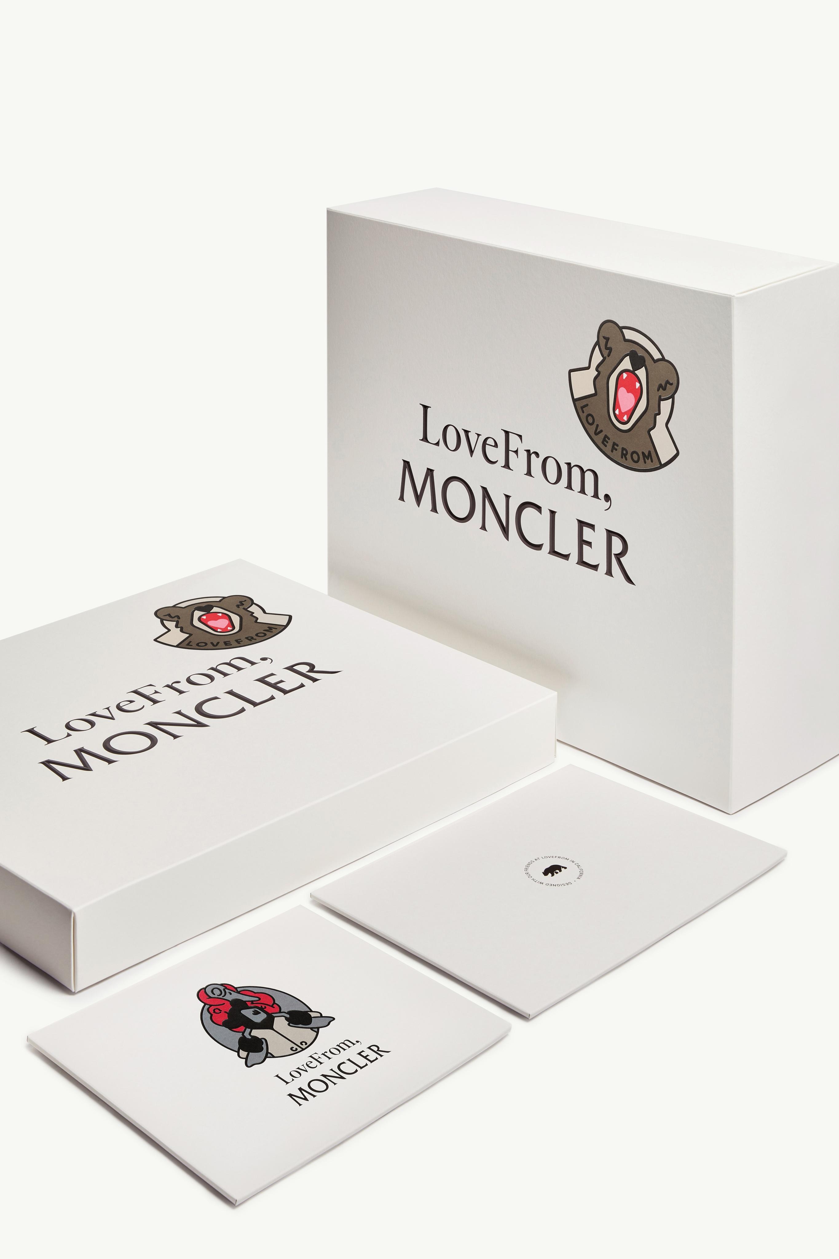 MONCLER★ショッパー&空箱 Light Beige LoveFrom, MONCLER Moncore Mid-Length Down Jacket