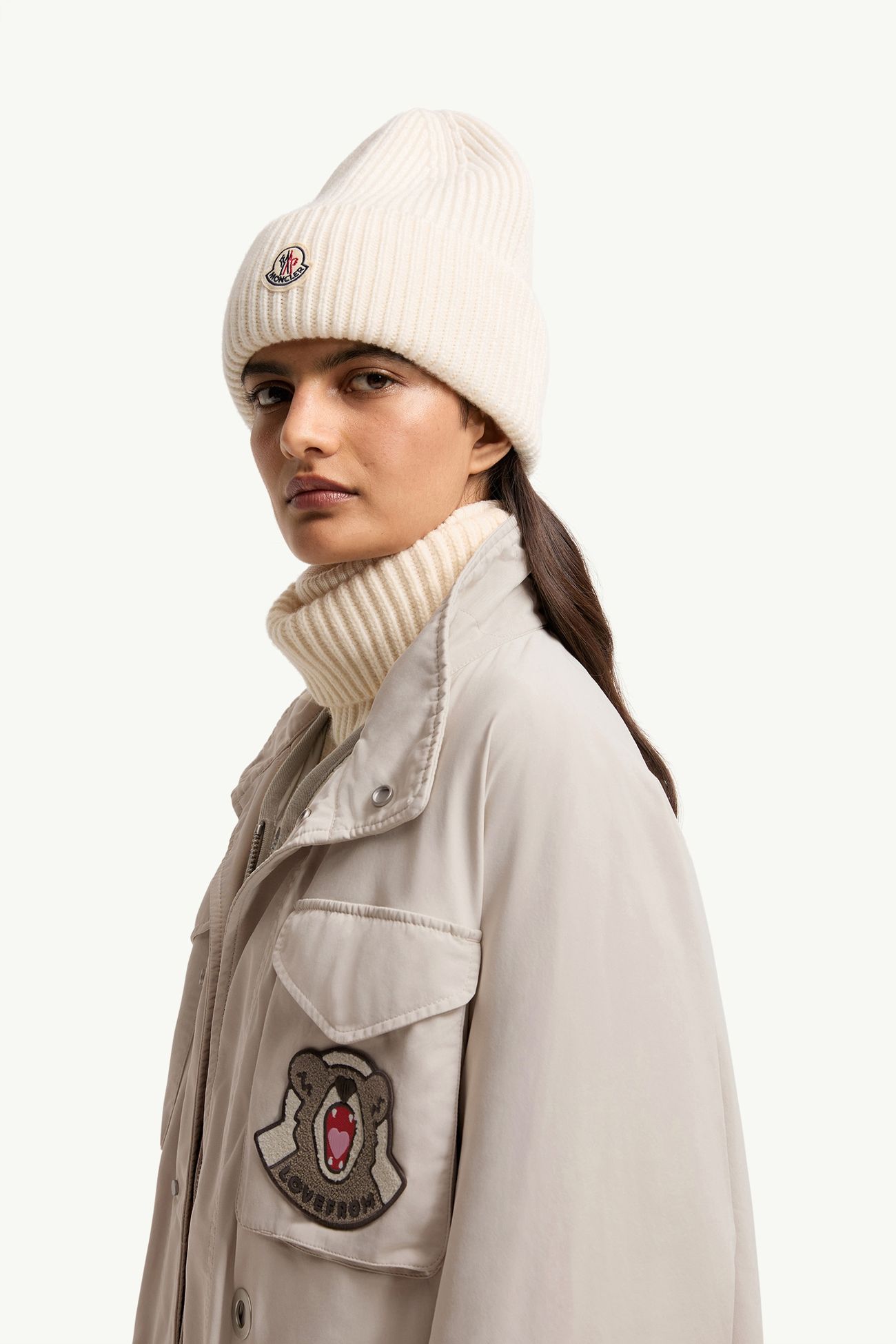LoveFrom, MONCLER軍裝外套 中性 淺米色 Moncler 4