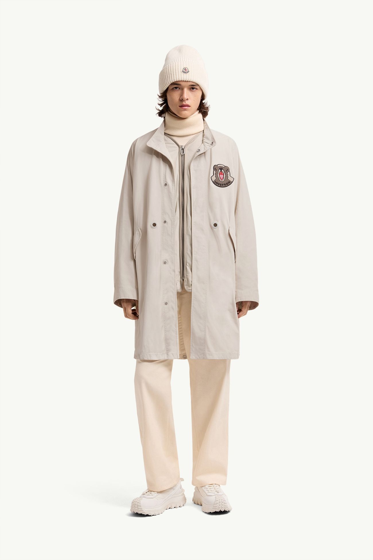 LoveFrom, MONCLER Long Parka Jacket Gender Neutral Light Beige Moncler 1