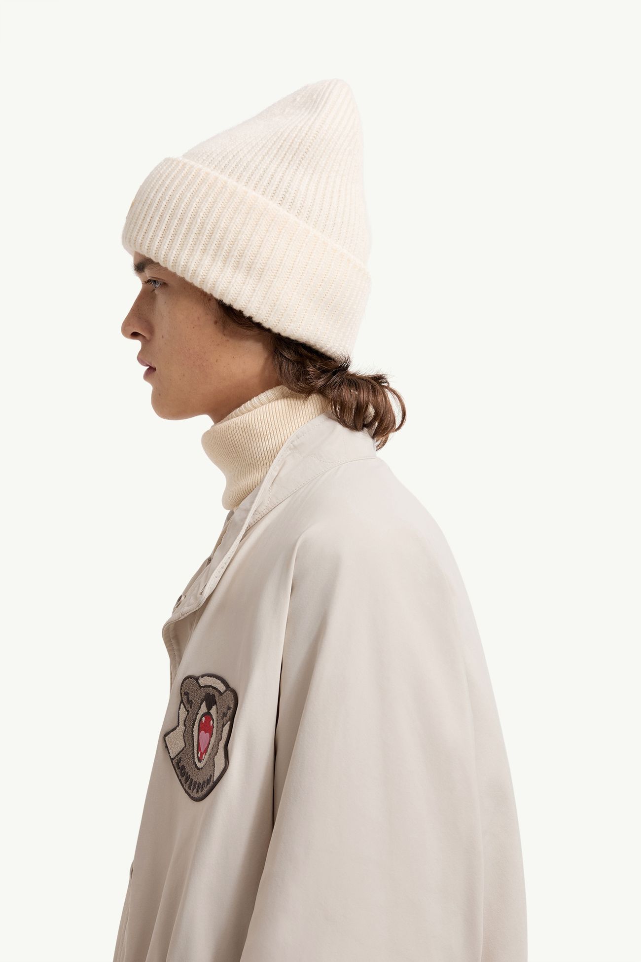 LoveFrom, Moncler長身派克大衣 中性 淺米色 Moncler 3