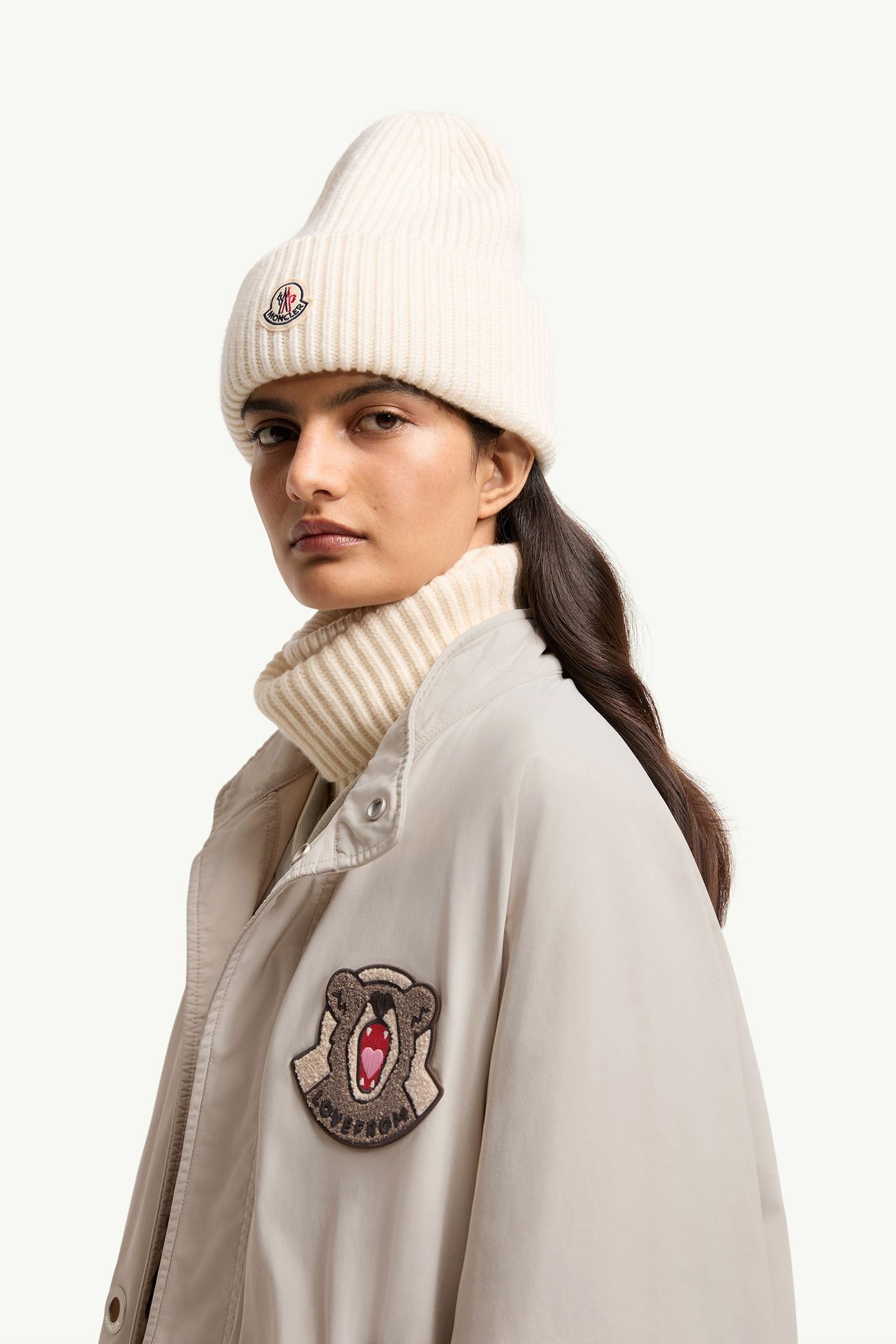 LoveFrom, MONCLER Long Parka Jacket Gender Neutral Light Beige Moncler 4