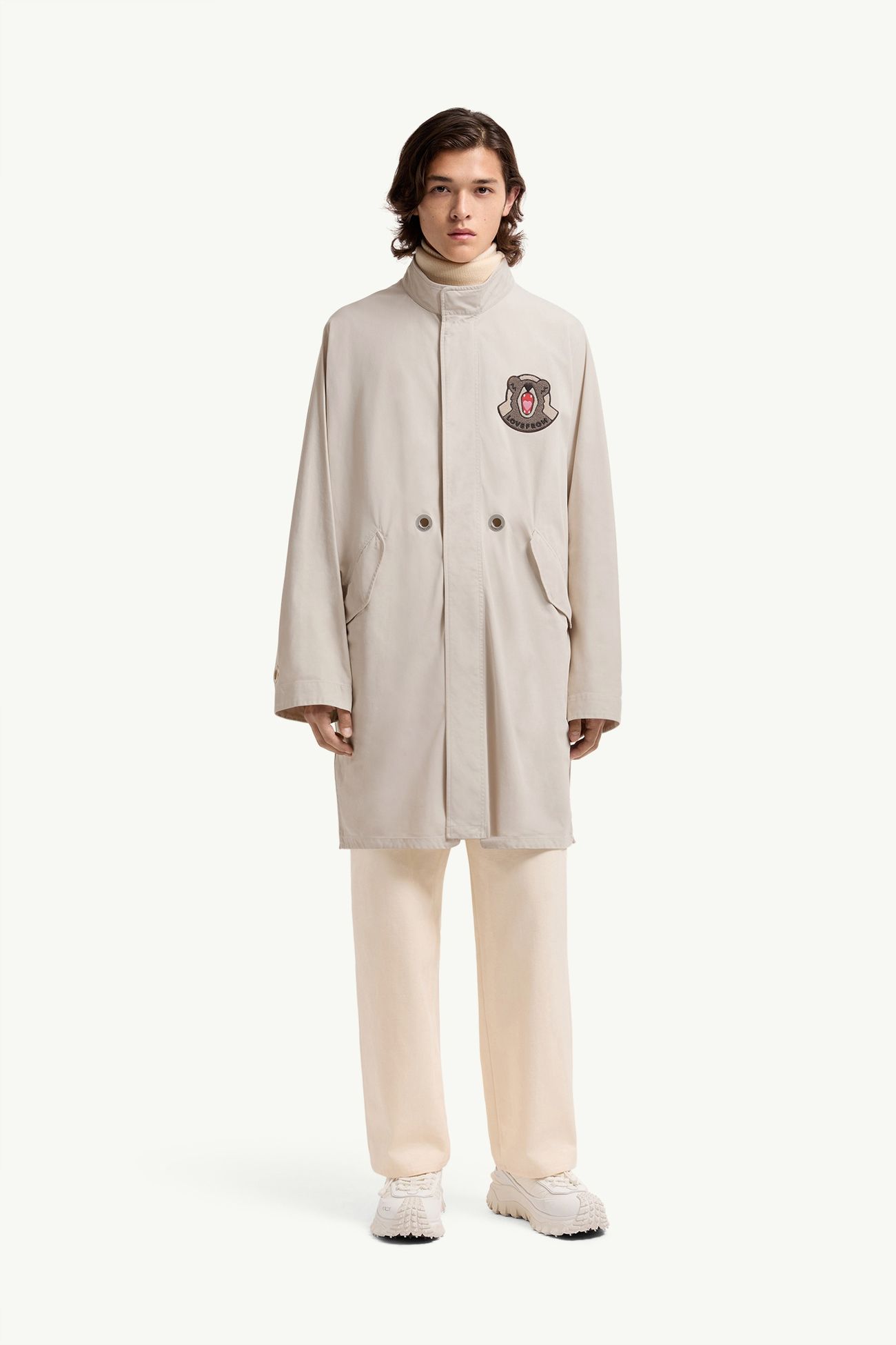 LoveFrom, MONCLER Long Parka Jacket Gender Neutral Light Beige Moncler 5