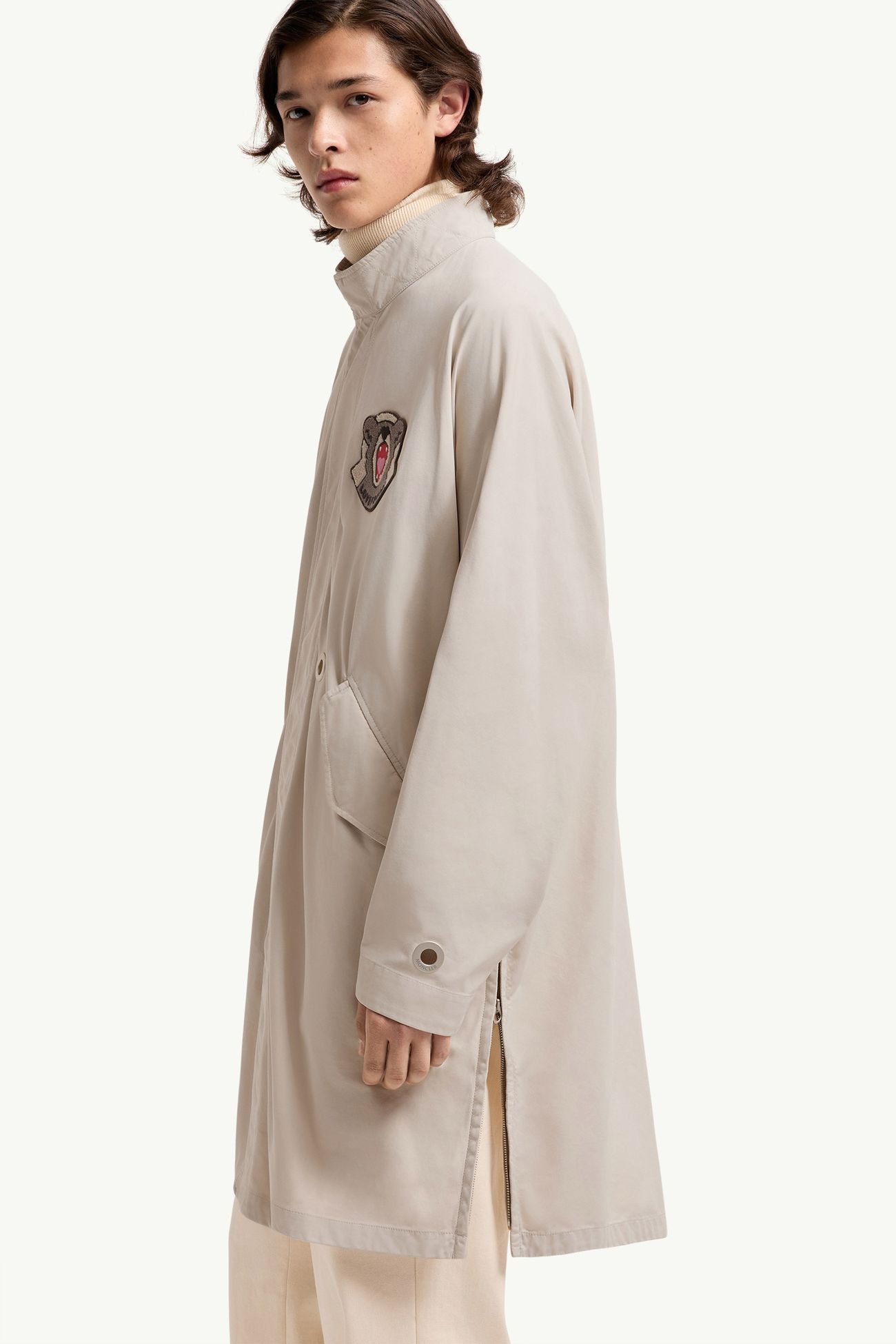 LoveFrom, Moncler長身派克大衣 中性 淺米色 Moncler 7