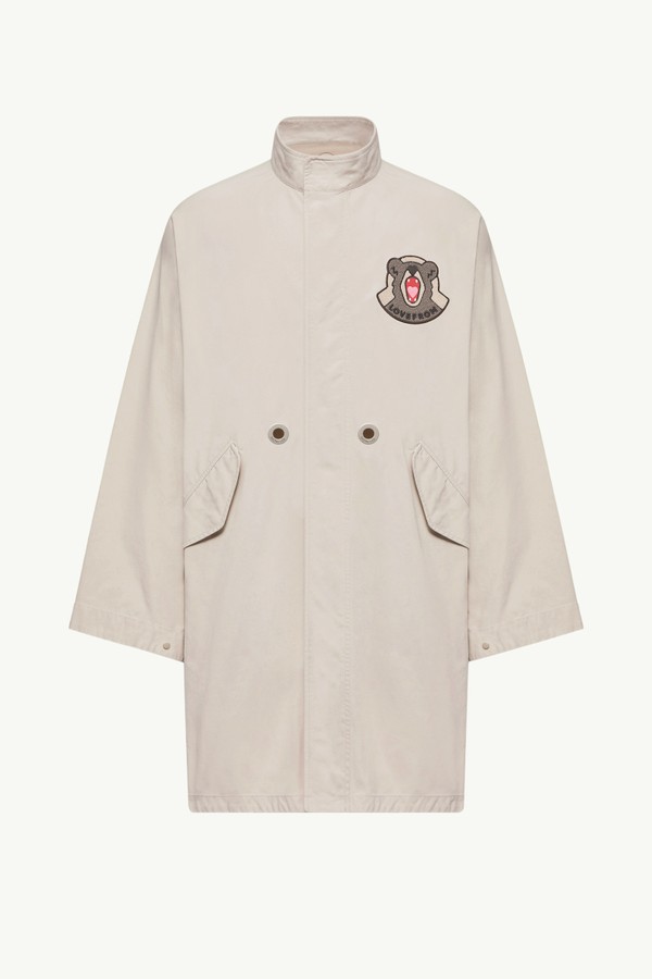 LoveFrom, Moncler長身派克大衣 中性 淺米色 Moncler 0