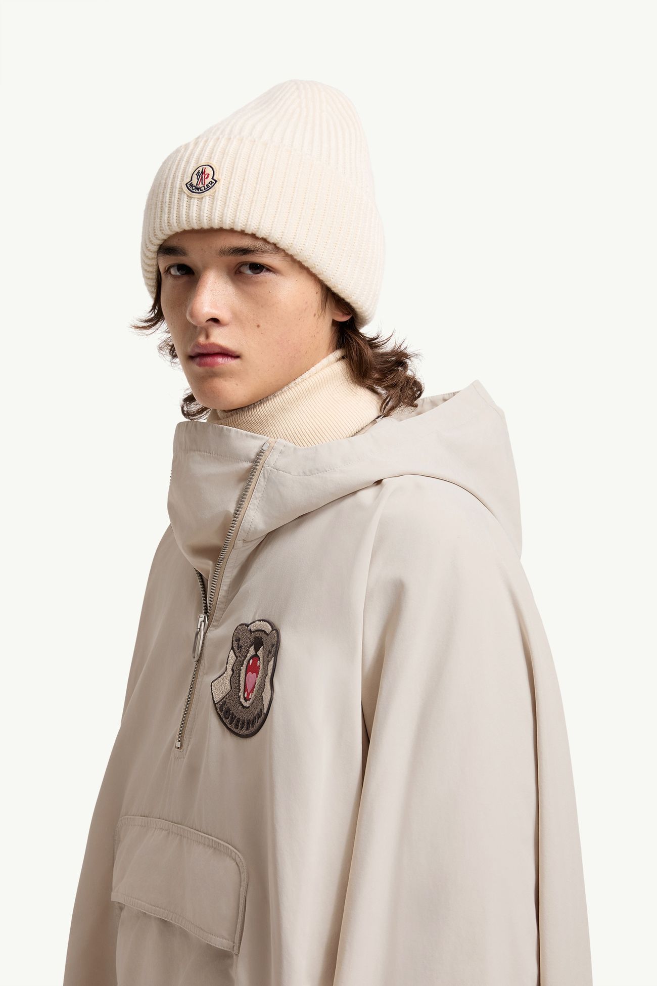 Poncho LoveFrom, MONCLER Mixte Beige Clair Moncler 3