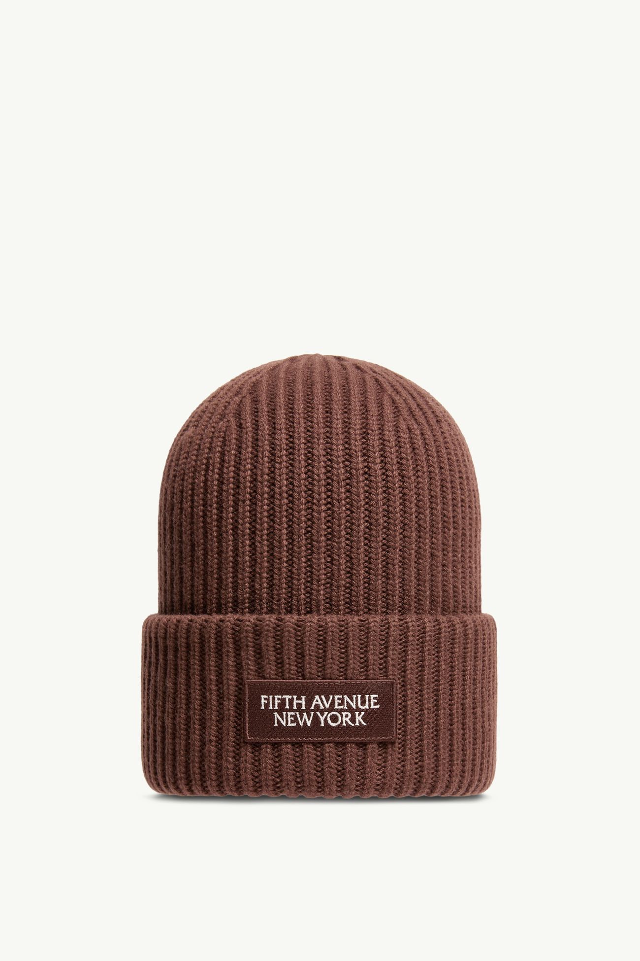 Gorro de lana y cachemira Fifth Avenue New York Marrón Moncler 0