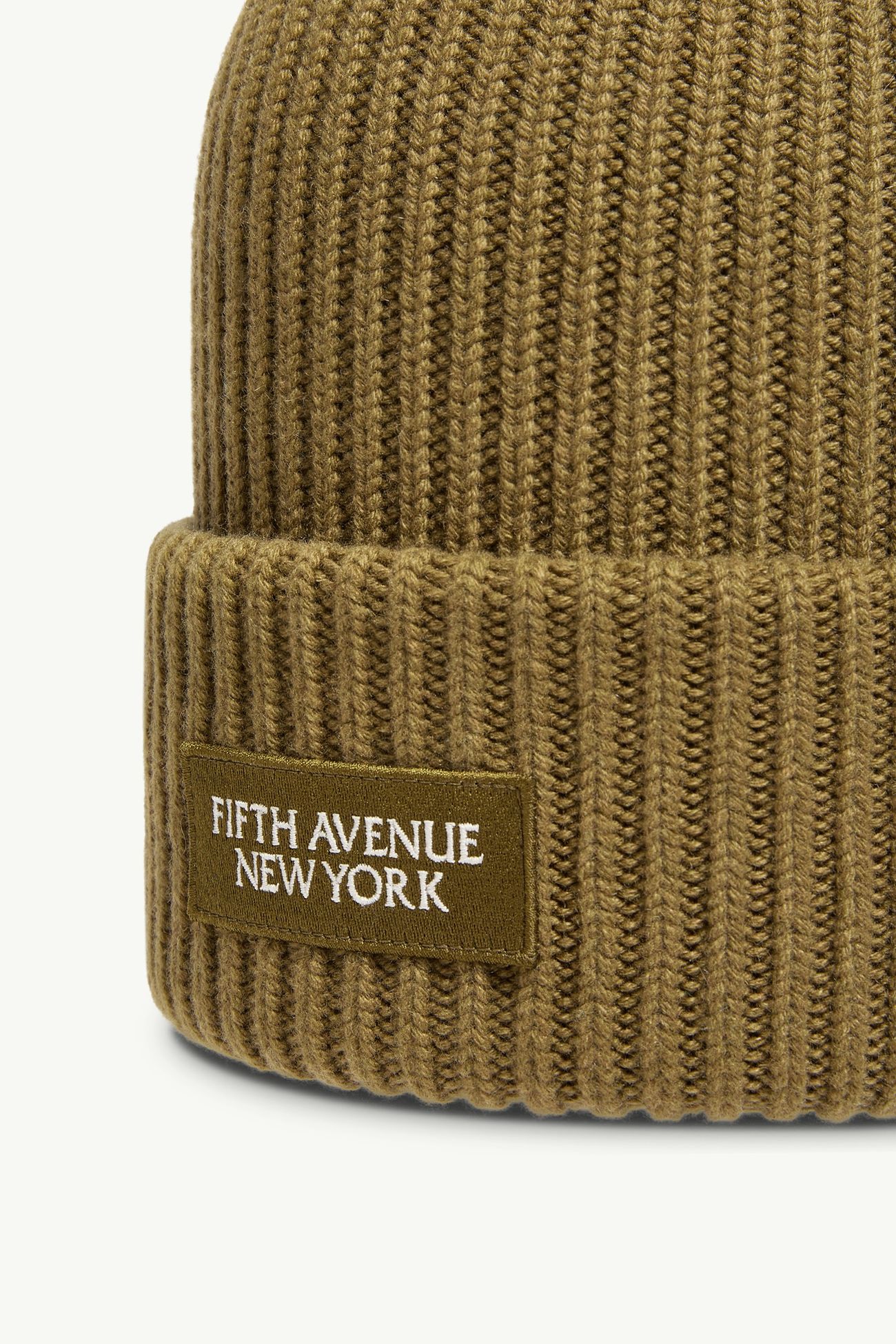 Gorro de lana y cachemira Fifth Avenue New York Verde Oliva Moncler 1