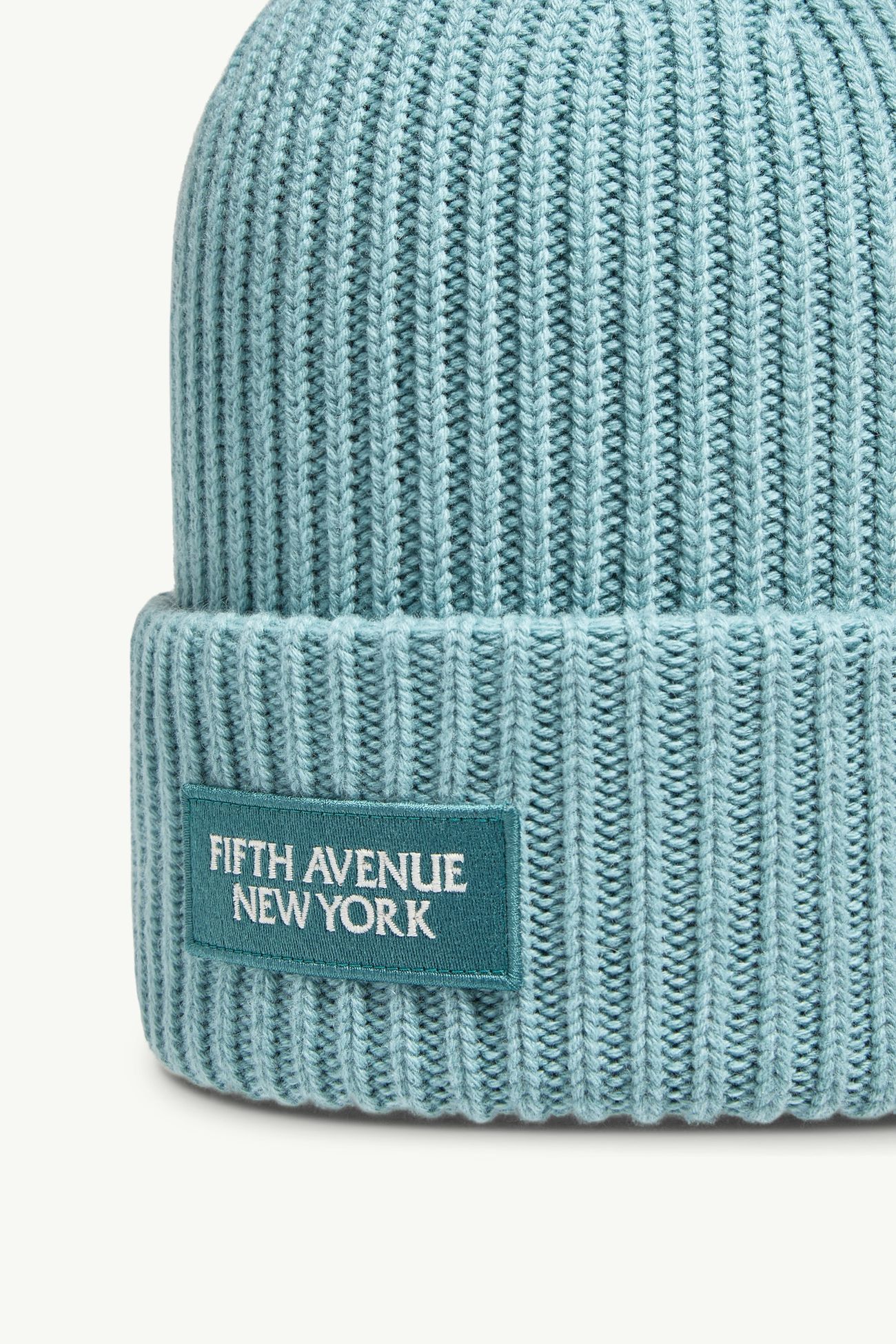 Gorro de lana y cachemira Fifth Avenue New York Verde Agua Moncler 1