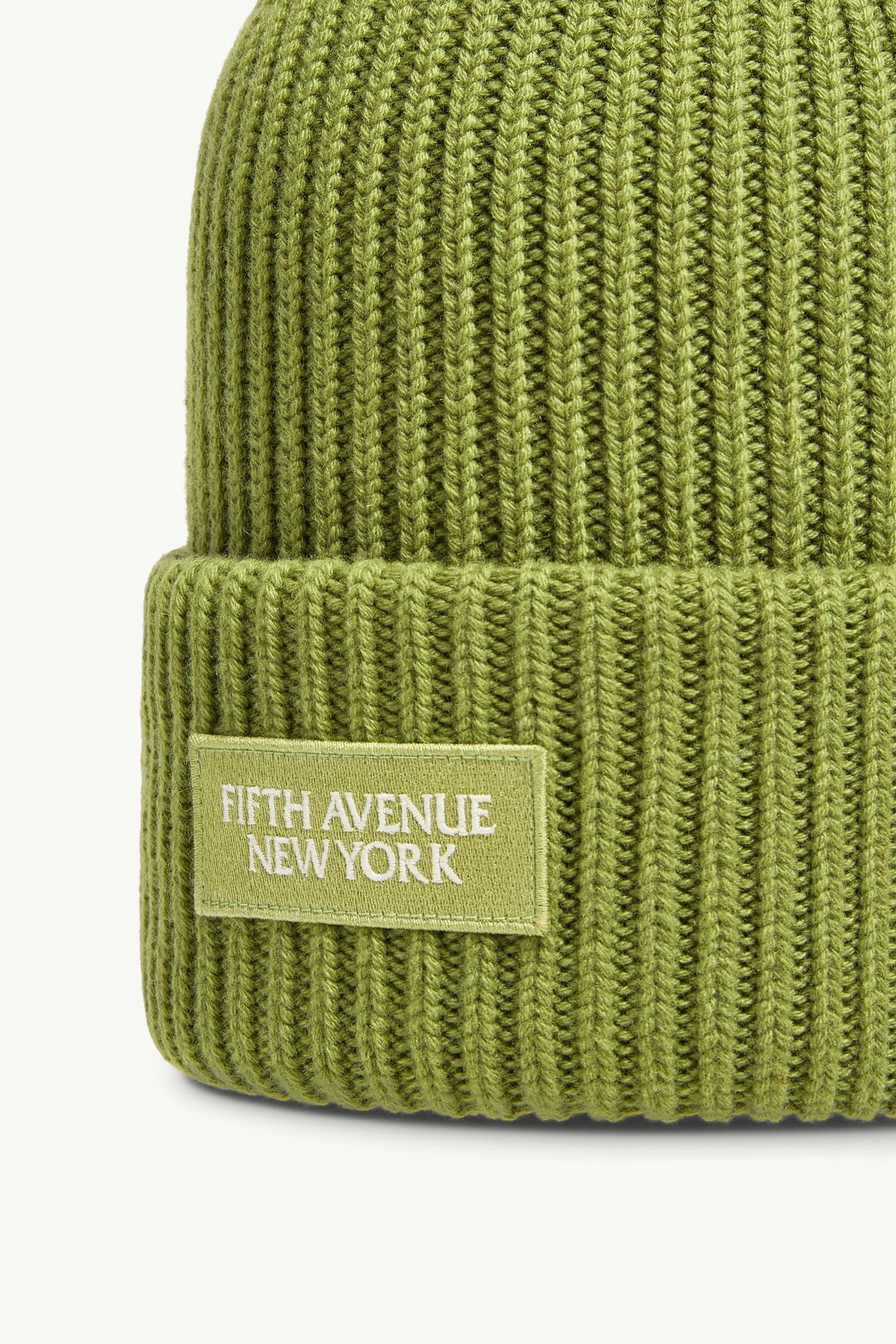 Gorro de lana y cachemira Fifth Avenue New York Verde lima Moncler 1