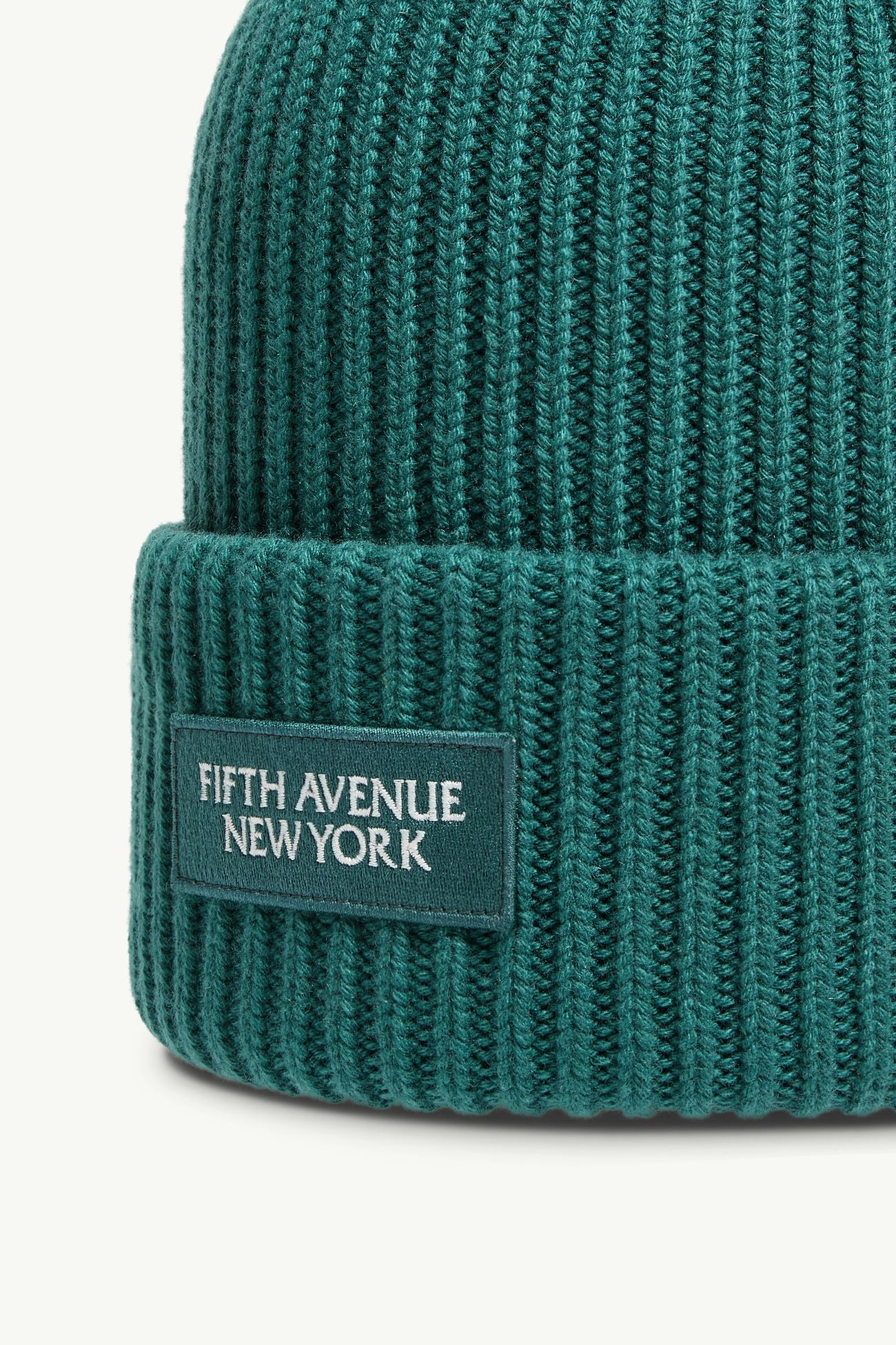 Gorro de lana y cachemira Fifth Avenue New York Verde Oscuro Moncler 1