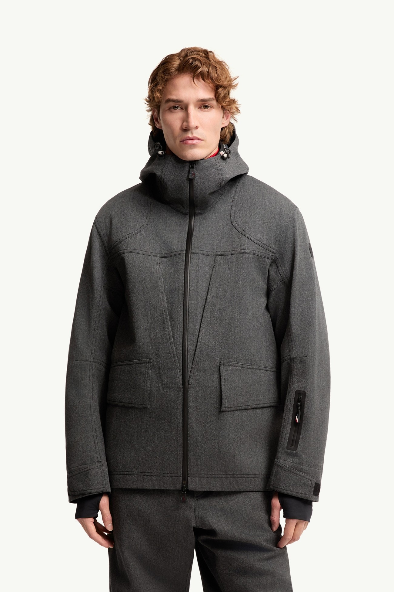 Chaqueta de esquí con capucha de lana Ardiden Hombre Gris oscuro Moncler 3