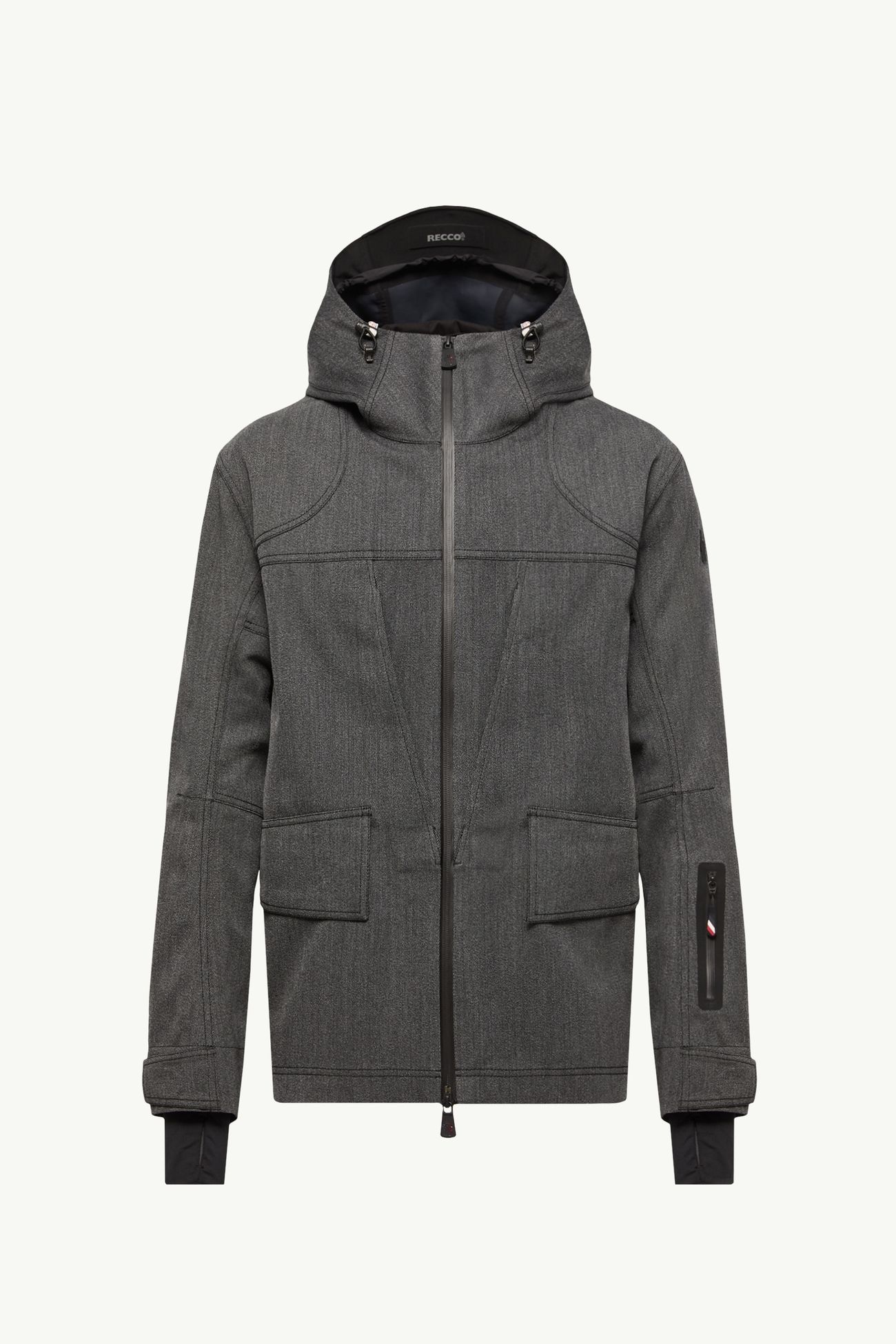 Chaqueta de esquí con capucha de lana Ardiden Hombre Gris oscuro Moncler 2