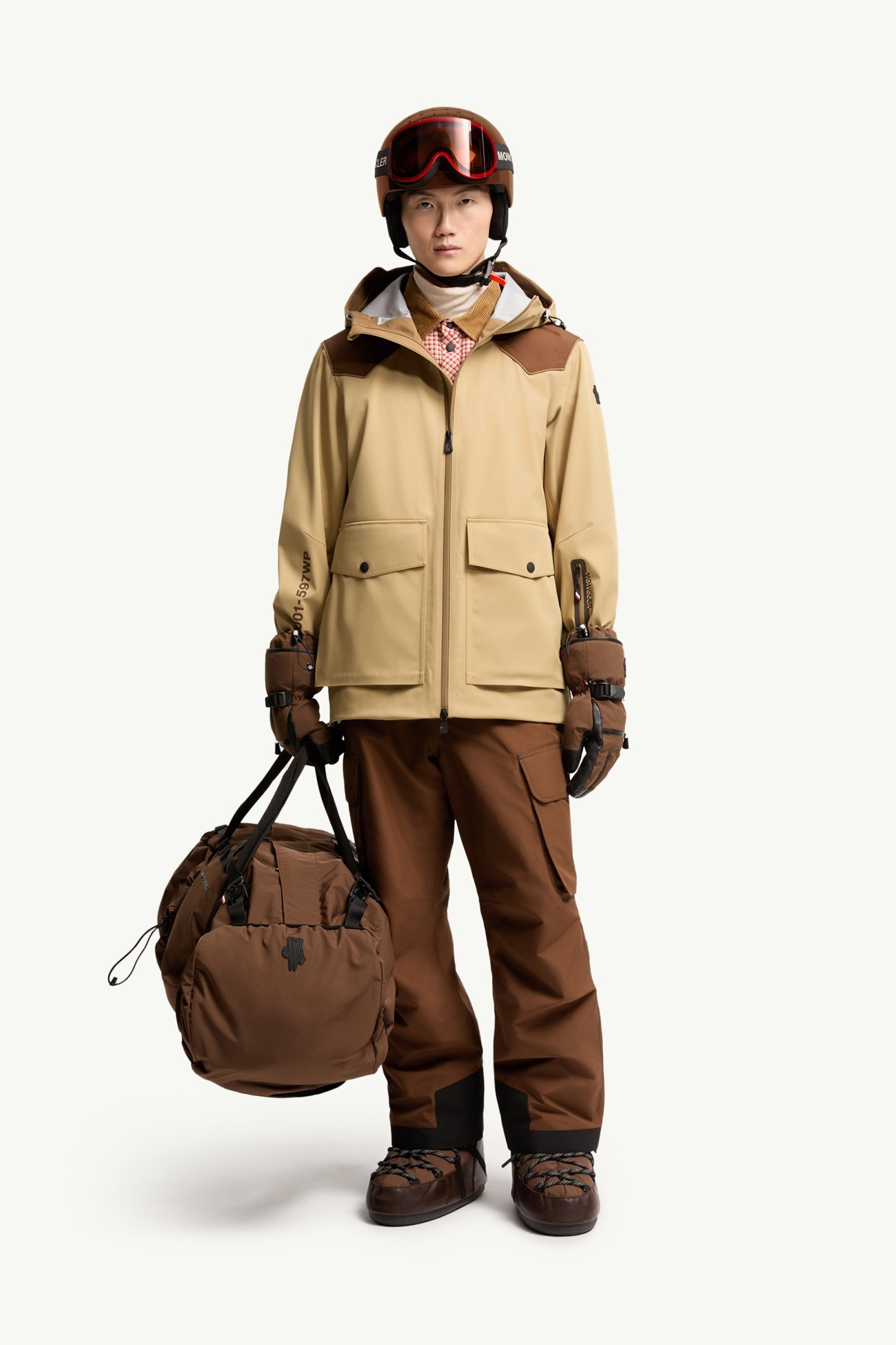 Vernon GORE-TEX® Skijacke mit Kapuze Herren Beige Moncler 0