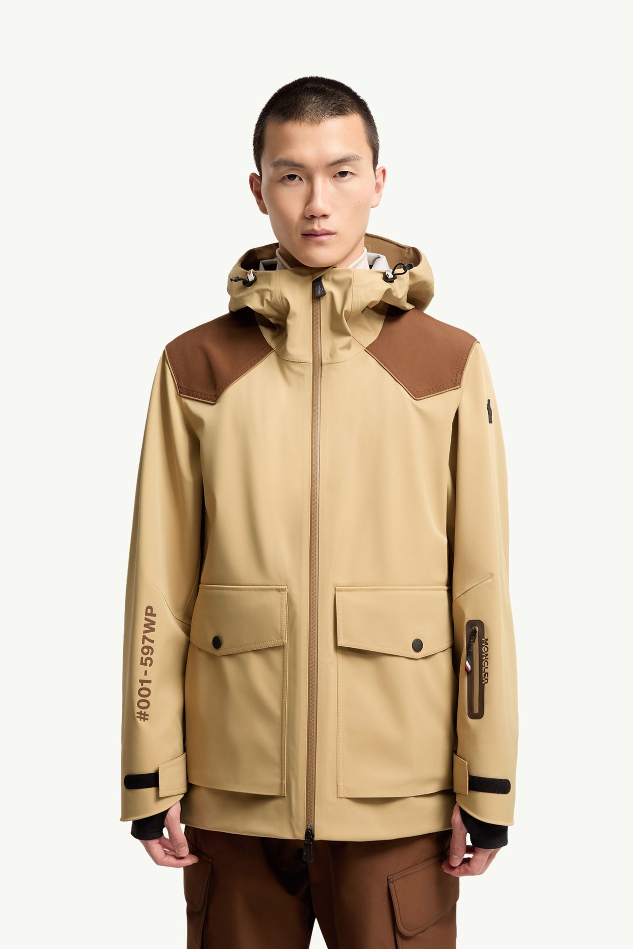 Vernon Hooded GORE‑TEX® Laminate Ski Jacket Men Beige Moncler 3