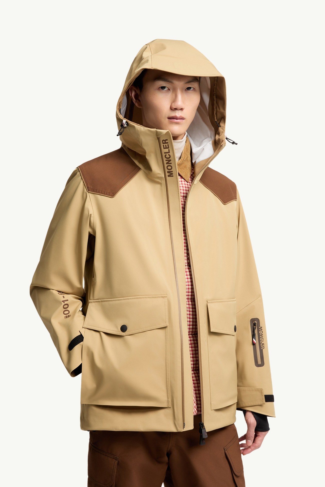 Vernon Hooded GORE‑TEX® Laminate Ski Jacket Men Beige Moncler 5
