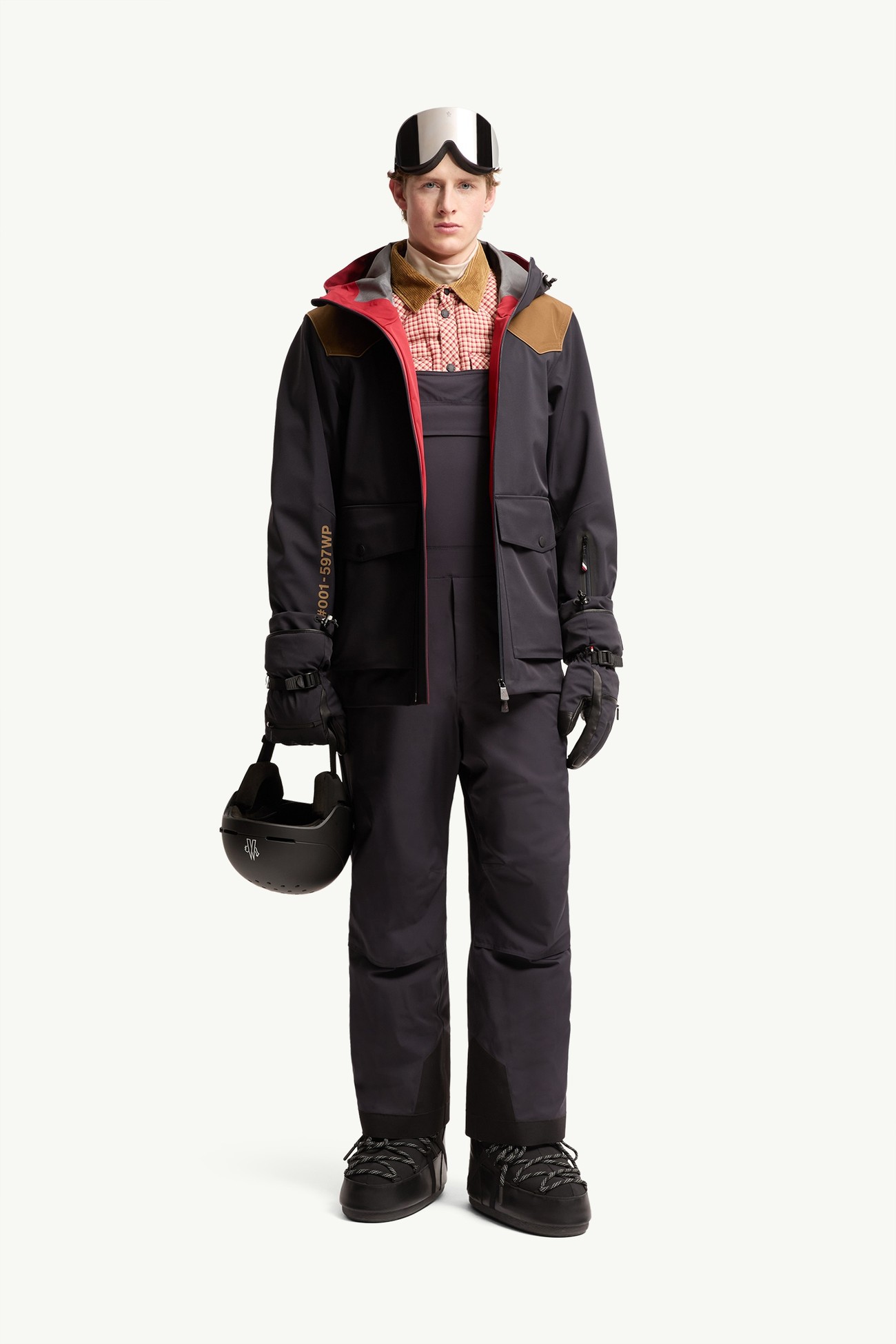 Giacca da sci con cappuccio Vernon in GORE‐TEX® laminato Uomo Blu Scuro Moncler 0