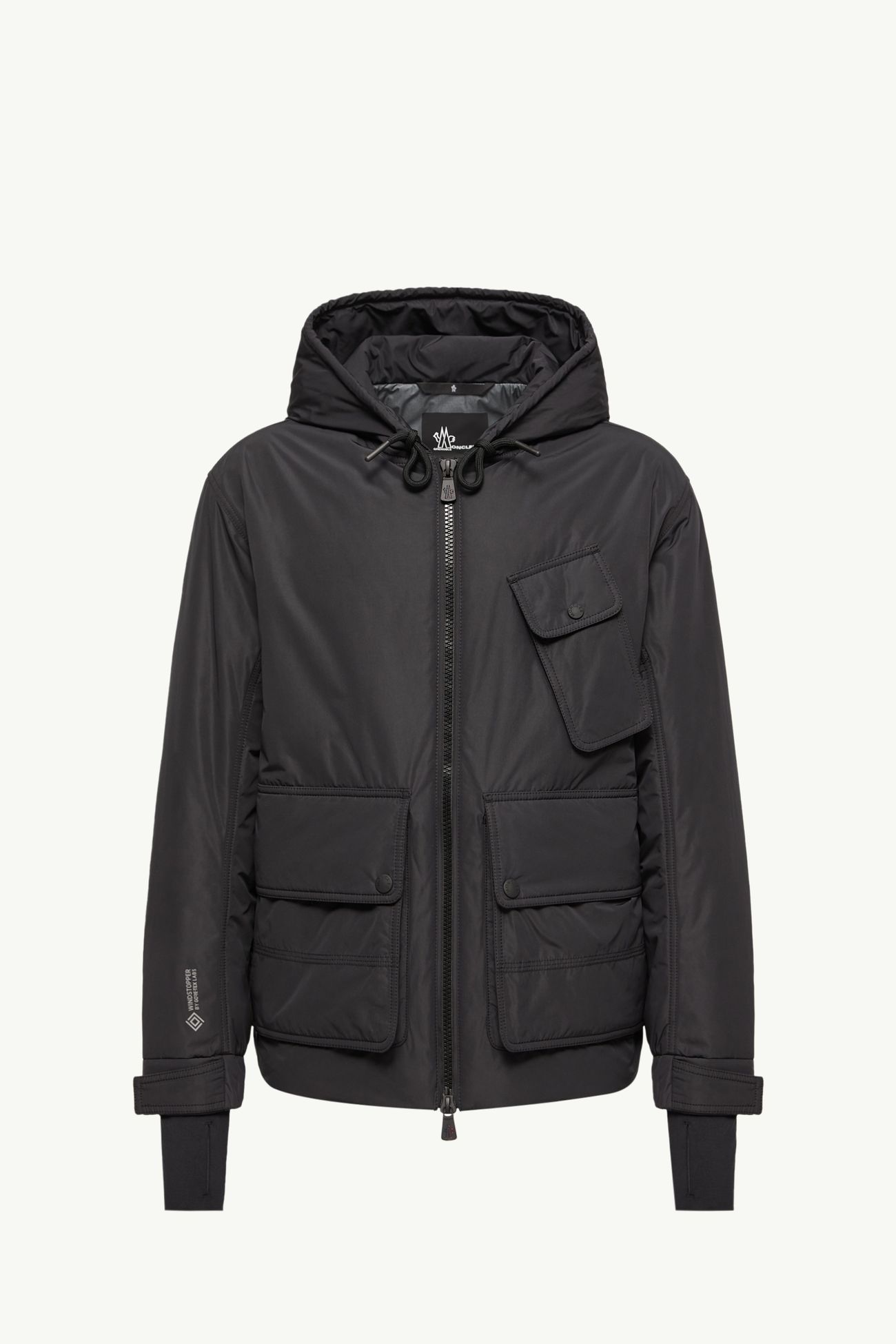Ober Short Padded Jacket Men Black Moncler 2