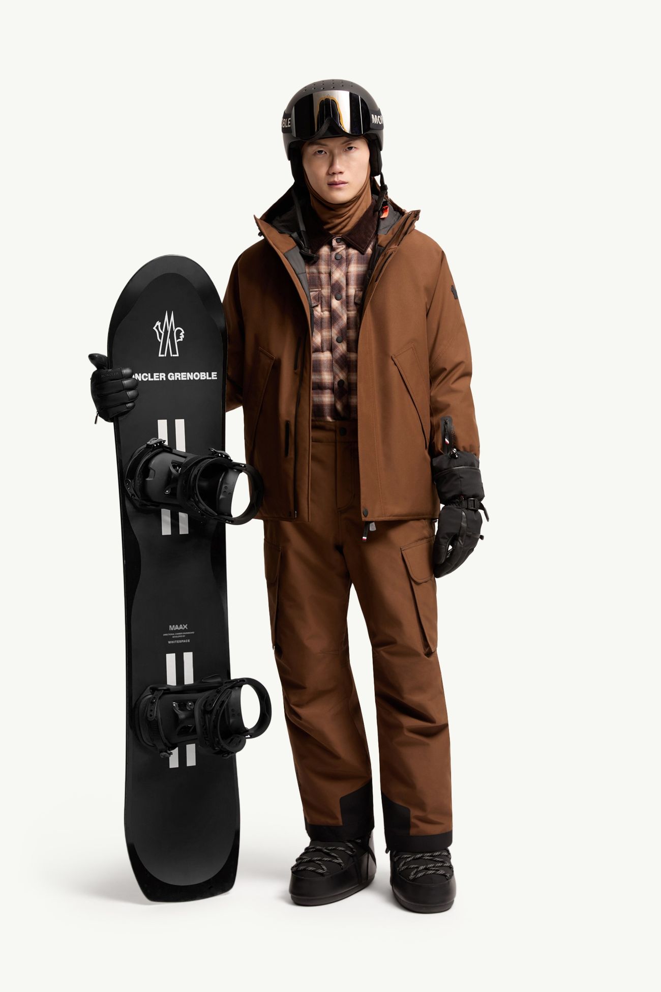 Giacca da sci Lambir in GORE-TEX® con cappuccio Uomo Marrone Moncler 0