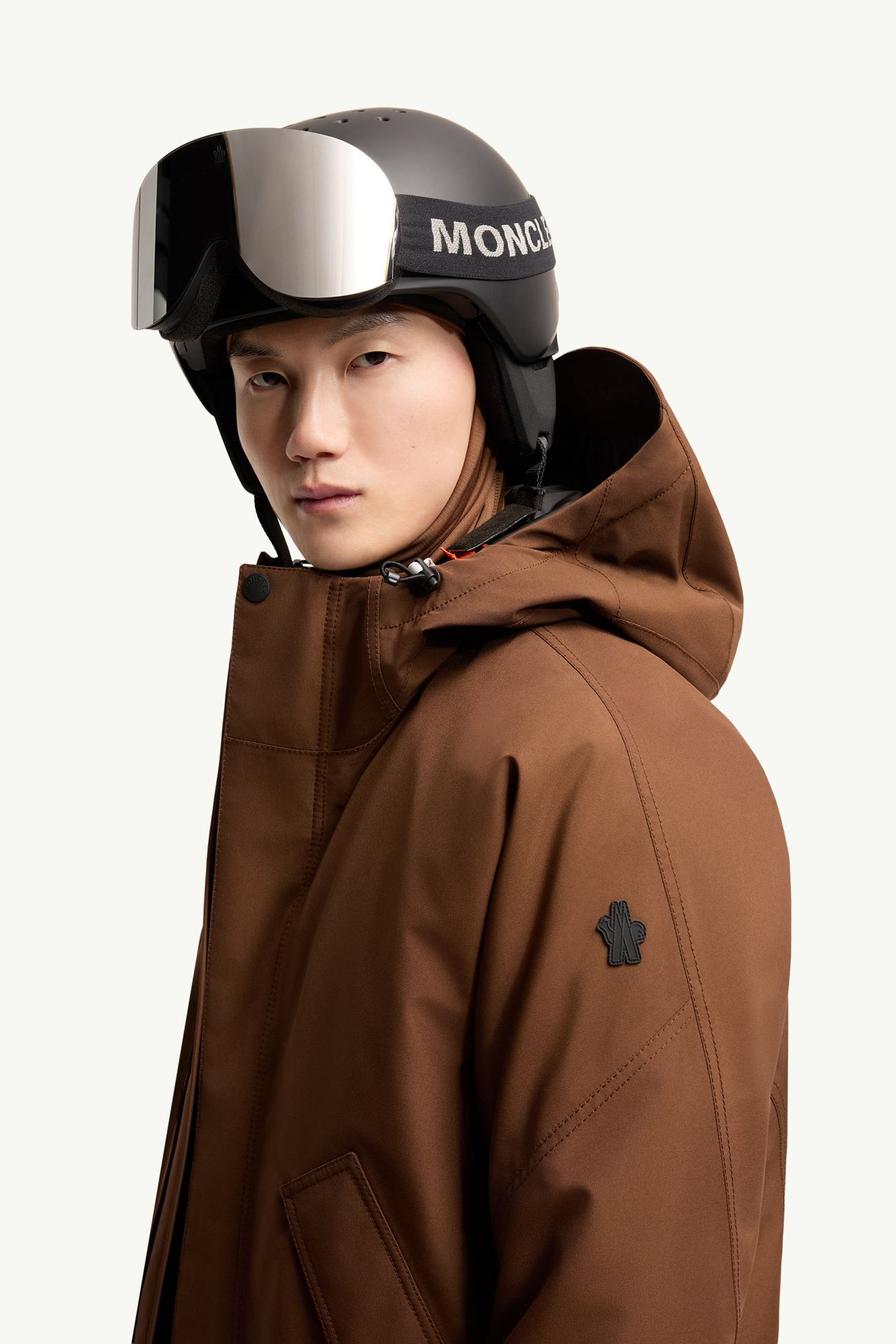 Veste de ski à capuche en GORE-TEX® Lambir Hommes Marron Moncler 1