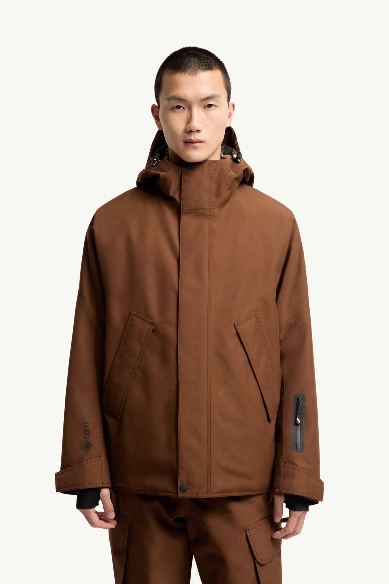 Lambir スキージャケット メンズ ブラウン Moncler 3