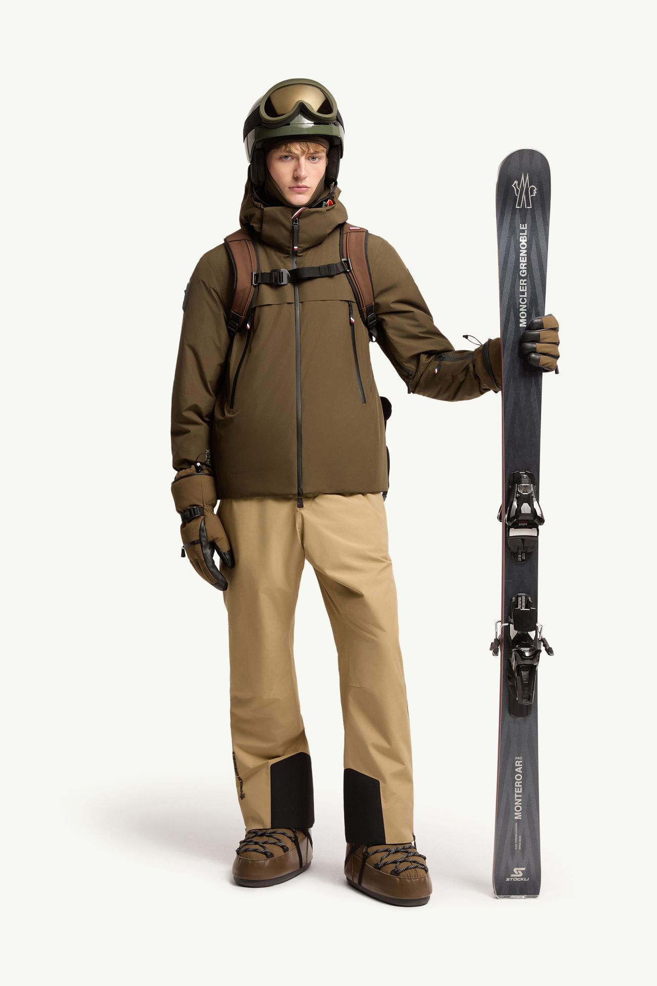 Balmhorn Hooded GORE-TEX® Insulated Ski Jacket Men Olive Green Moncler 0
