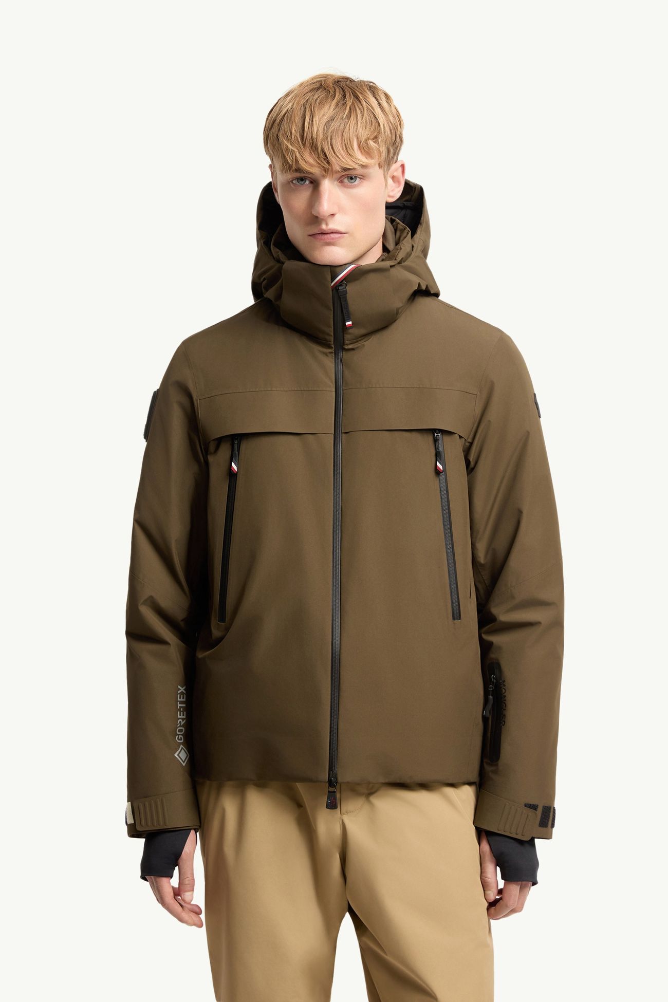 Balmhorn Hooded GORE-TEX® Insulated Ski Jacket Men Olive Green Moncler 3