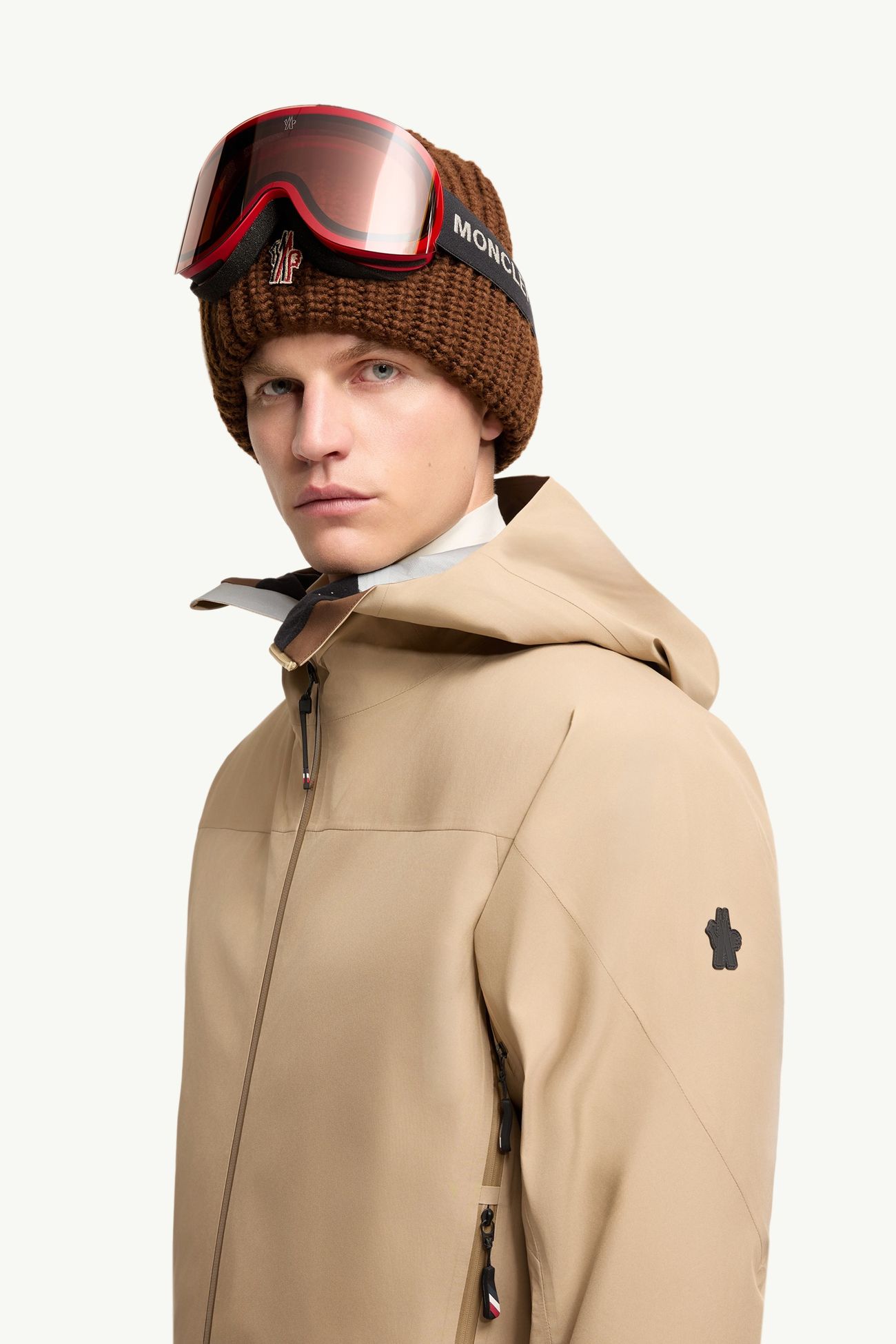 Hinterburgs連帽GORE-TEX®滑雪軟殼外套 男士 米色 Moncler 1