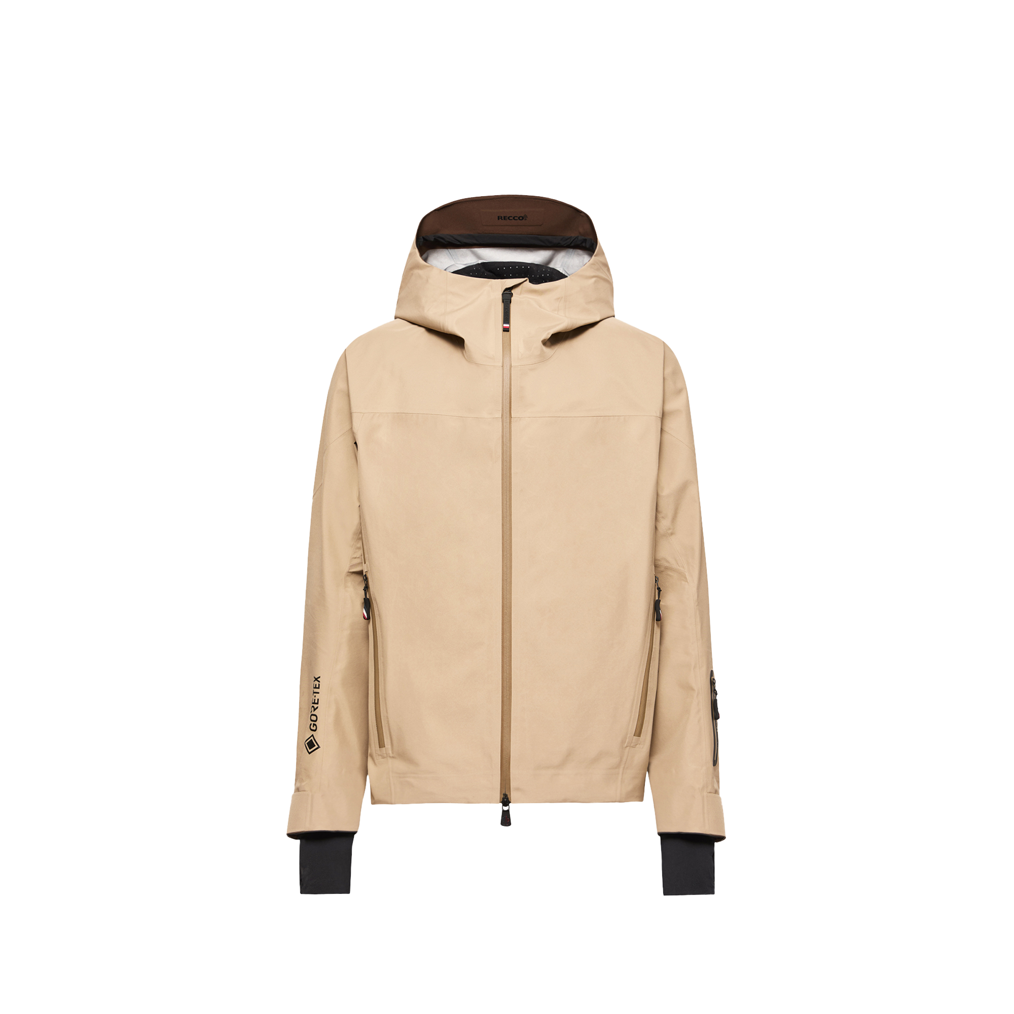 Grenoble Hinterburgs Hooded Gore-Tex Ski Shell Jacket for Men in Beige, Size: 44