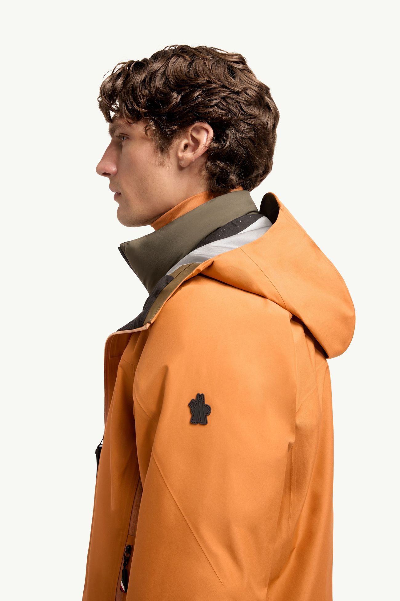 Giacca shell da sci con cappuccio in GORE-TEX® Hinterburgs Uomo Arancione Moncler 1