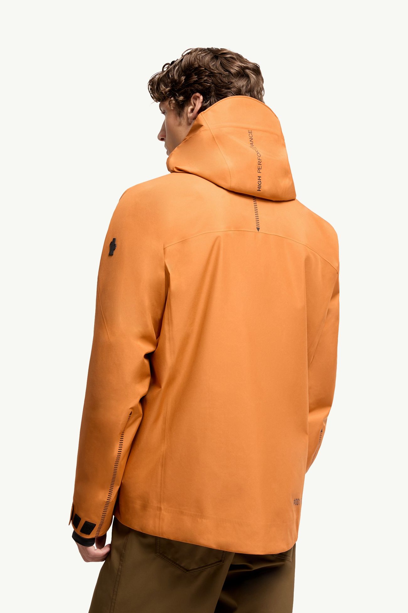 Hinterburgs Hooded GORE-TEX® Ski Shell Jacket Men Orange Moncler 4