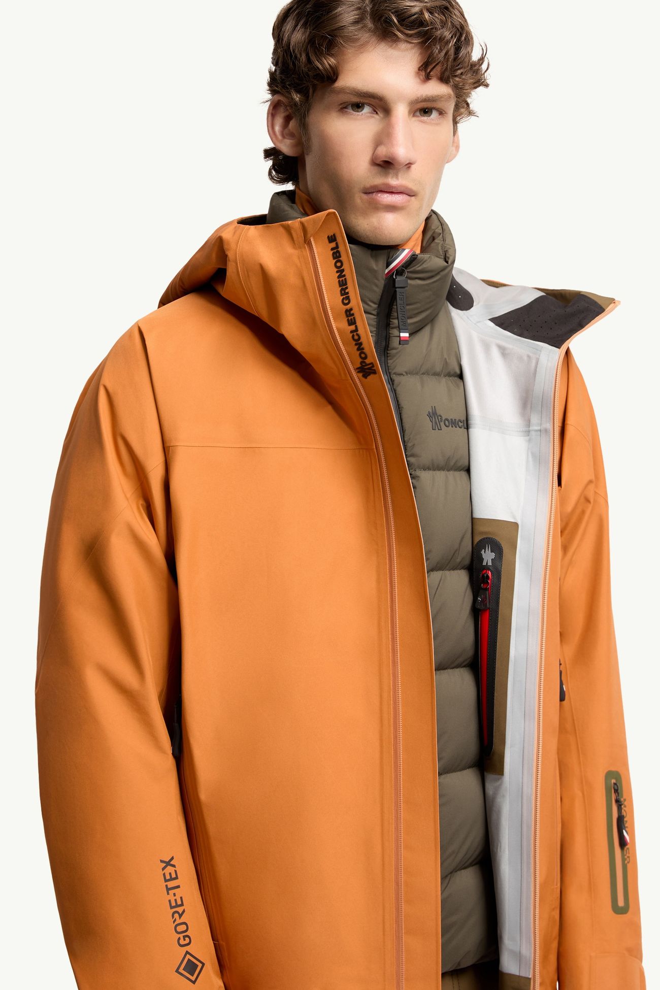 Chaqueta shell de esquí Hinterburgs con capucha GORE-TEX® Hombre Naranja Moncler 5